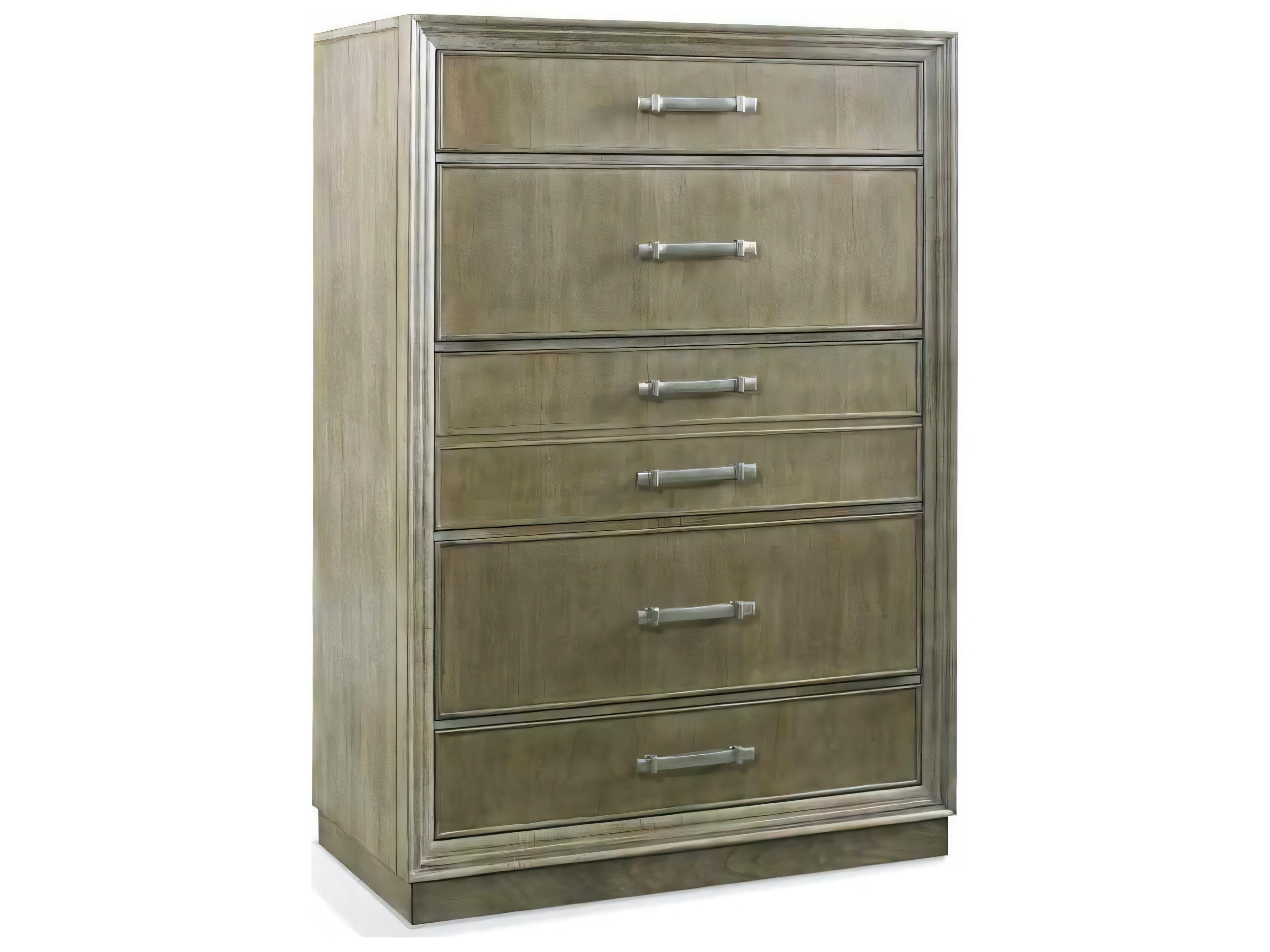 Hickory White Custom Elements Cabinet Stone Brown Maple Wood Accent Chest