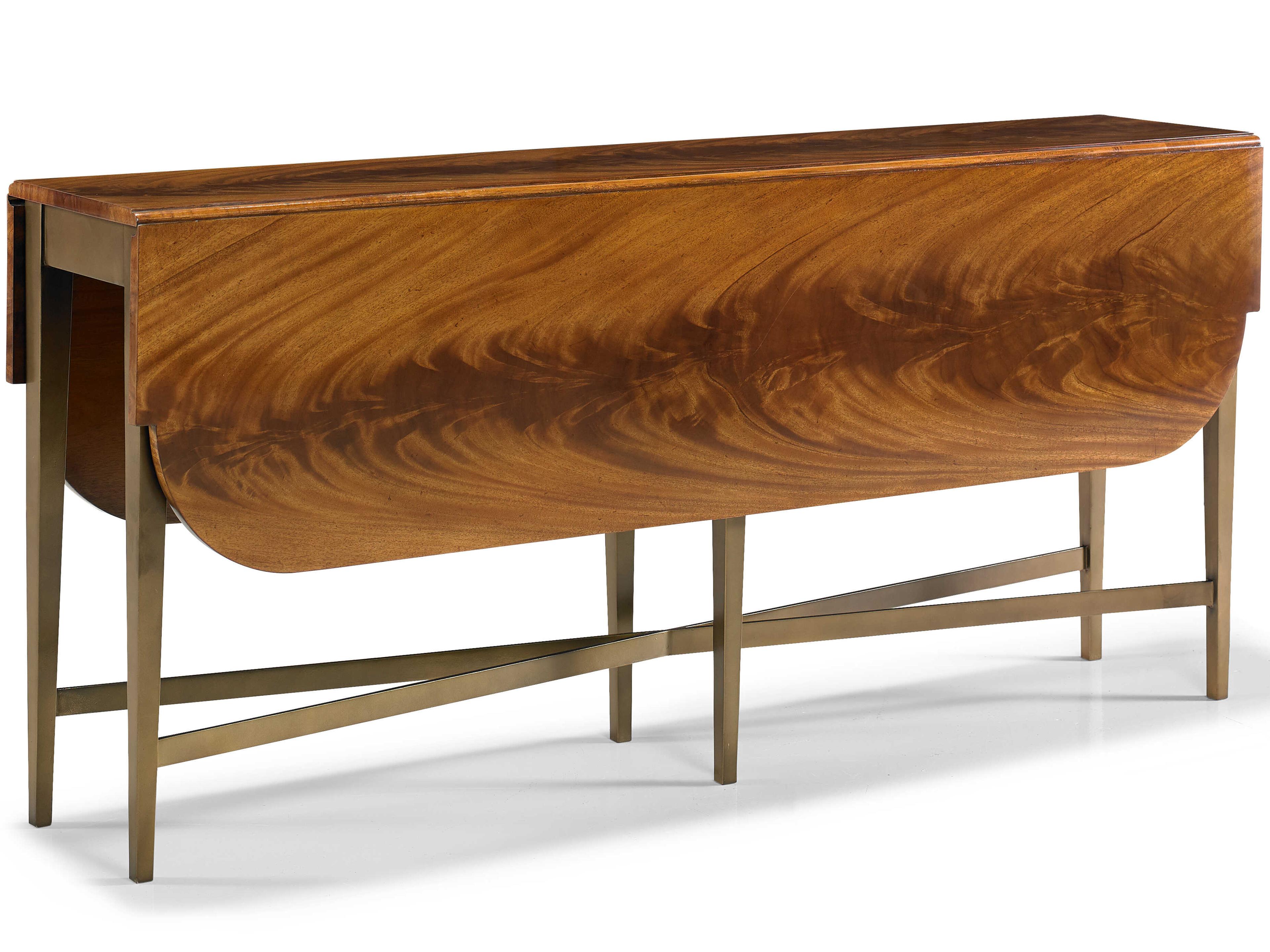 Hickory White Central Park Rectangular Wood East Side West Side Console Table