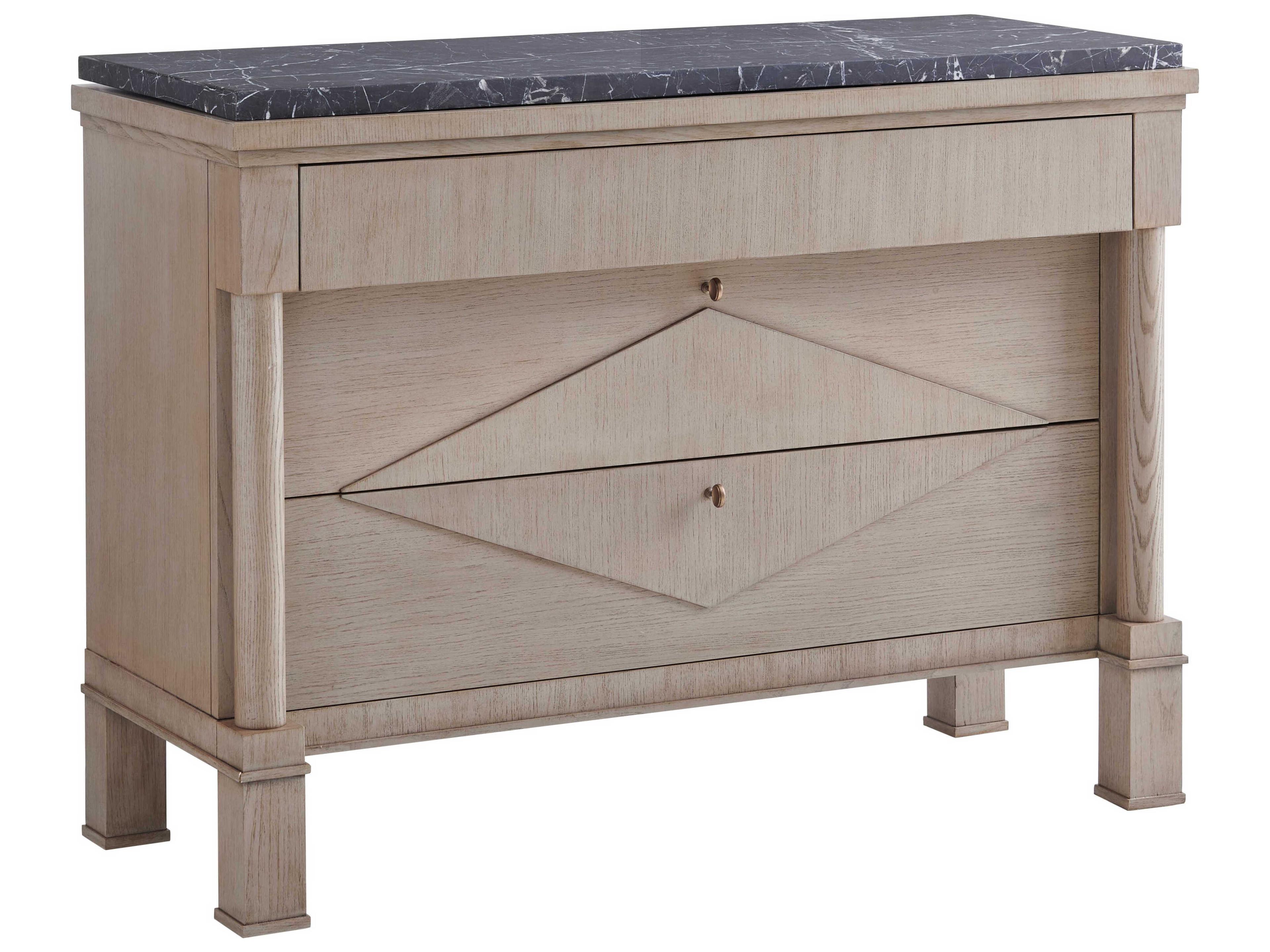 Hickory White Journey The World Smoked Ash Brown Wood Accent Chest