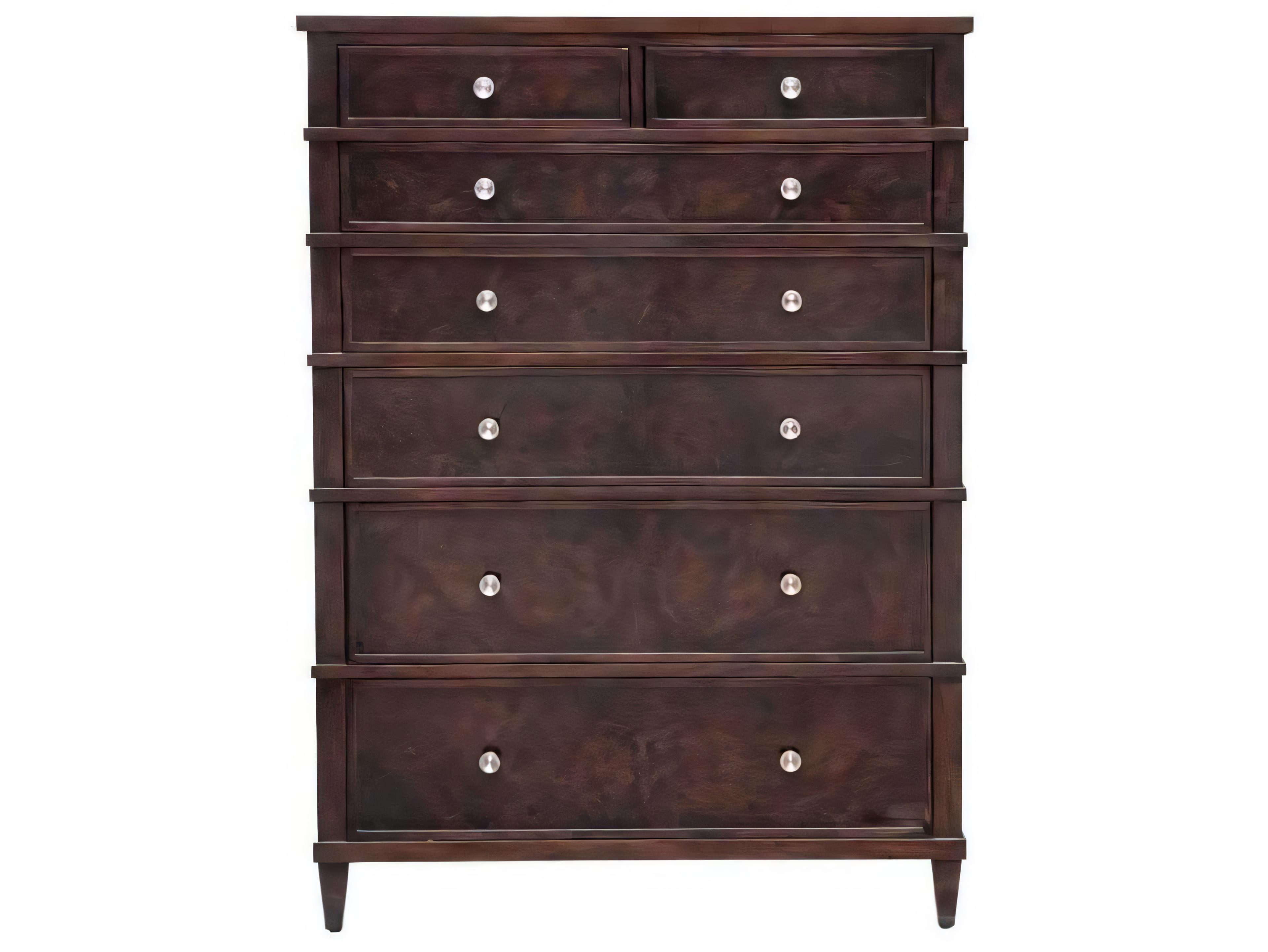 Hickory White Artifex Vuitton Brown 7-Drawer Degas Accent Chest