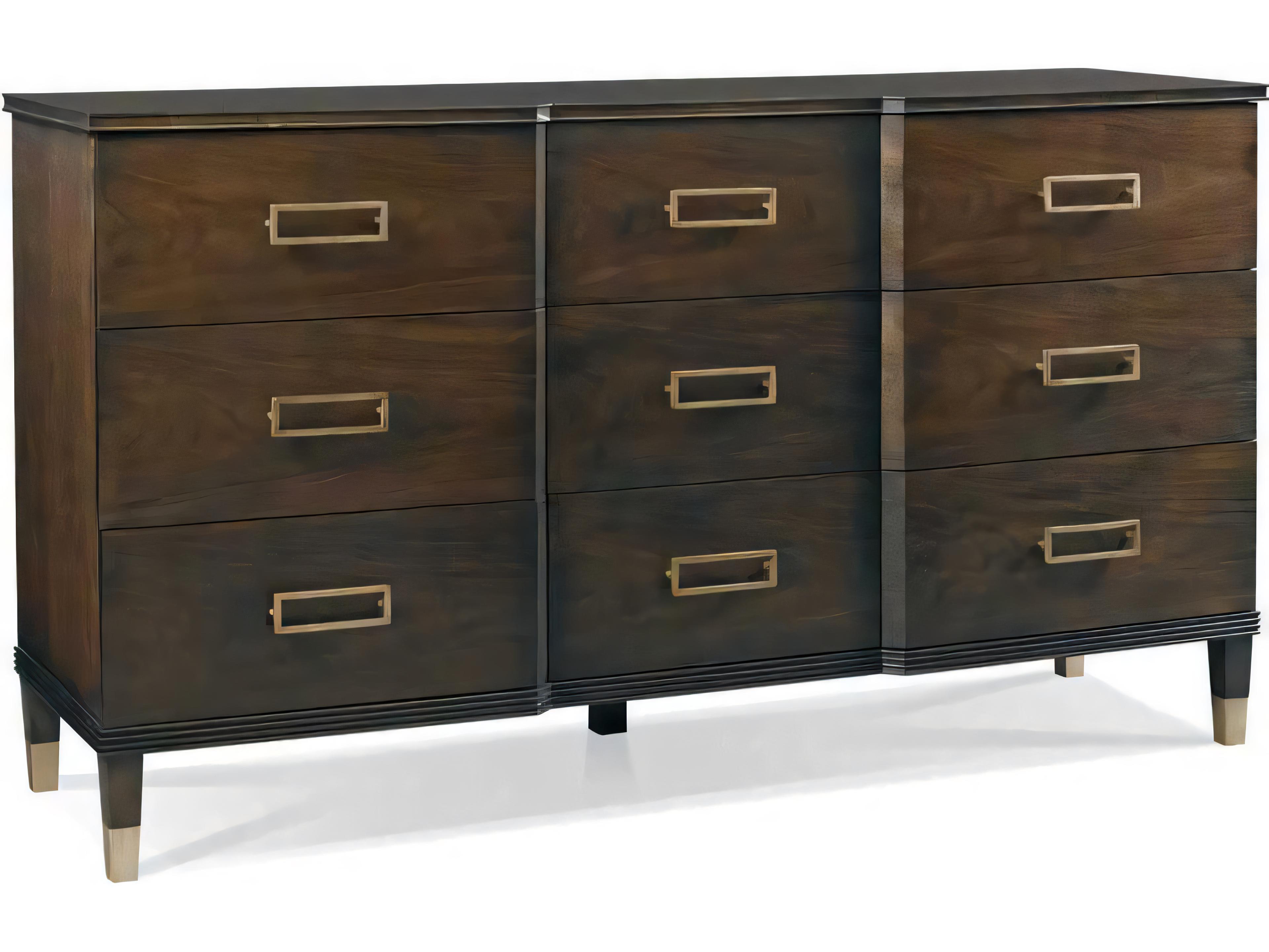 Hickory White Westport 9-Drawer Linden Triple Dresser