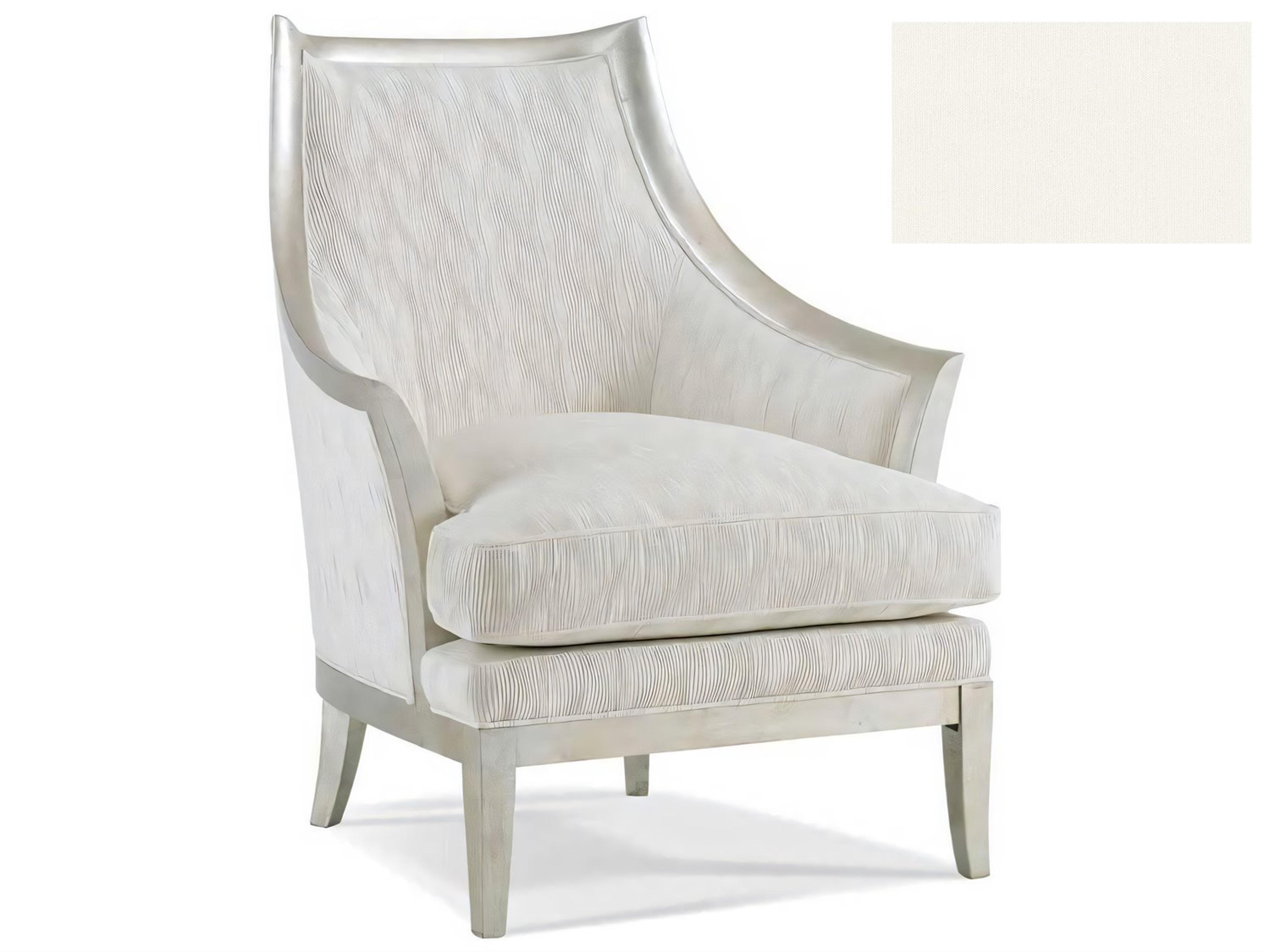 Hickory White Custom Elements Upholstery Gray Fabric Accent Chair
