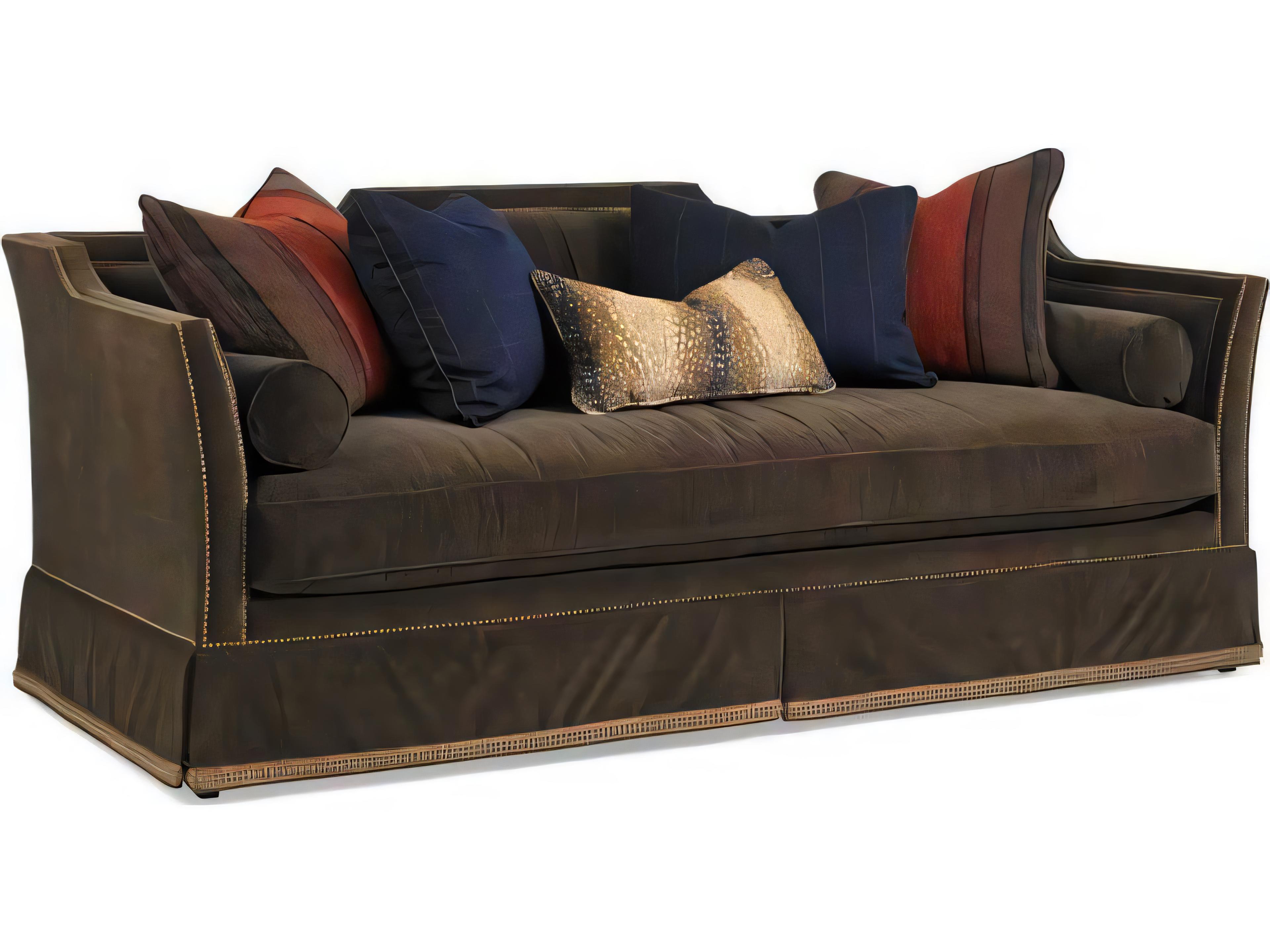 Hickory White Custom Elements Upholstery Cherry Upholstered Sofa