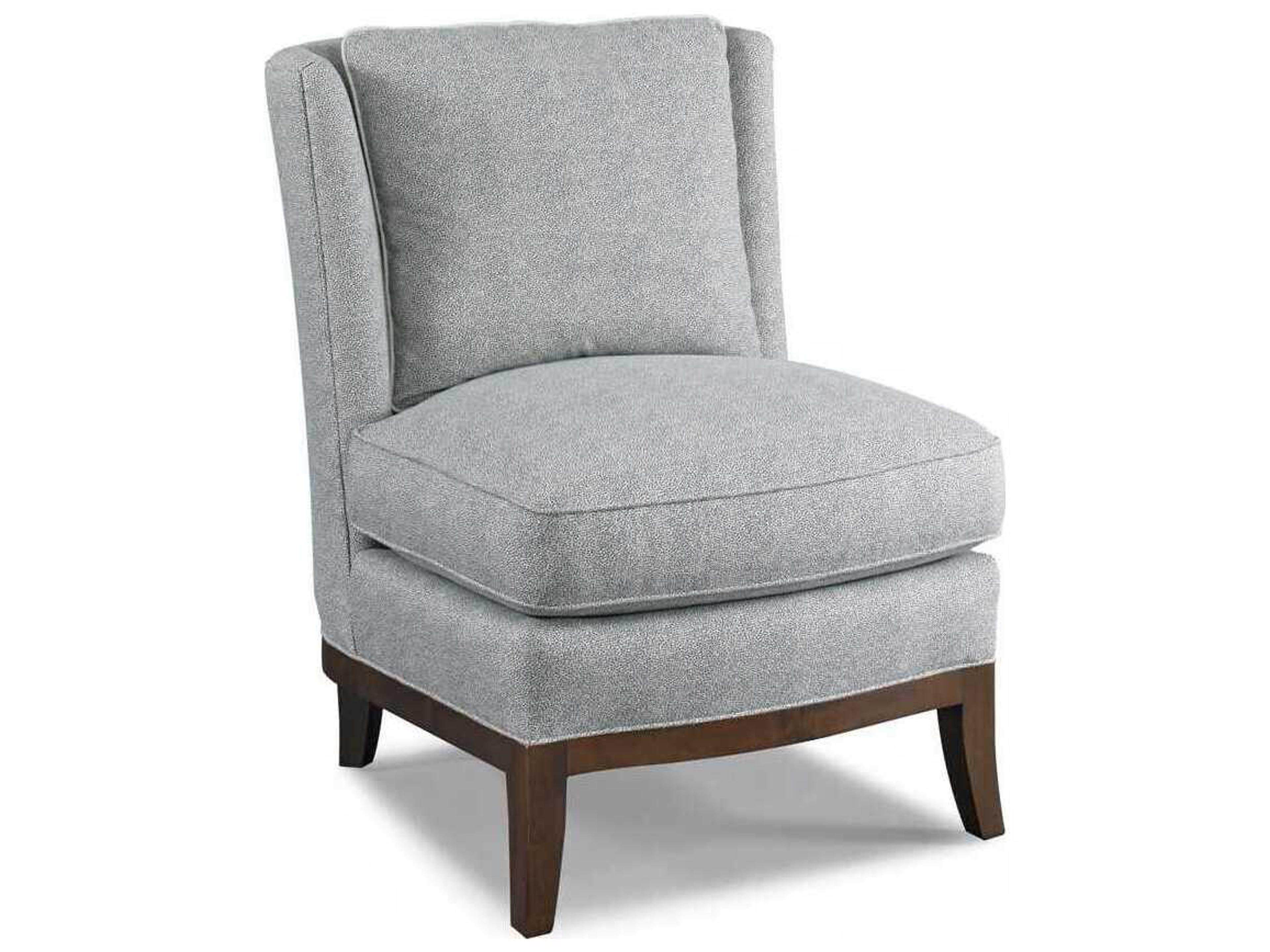 Hickory White Custom Elements Upholstery Gray Fabric Accent Chair