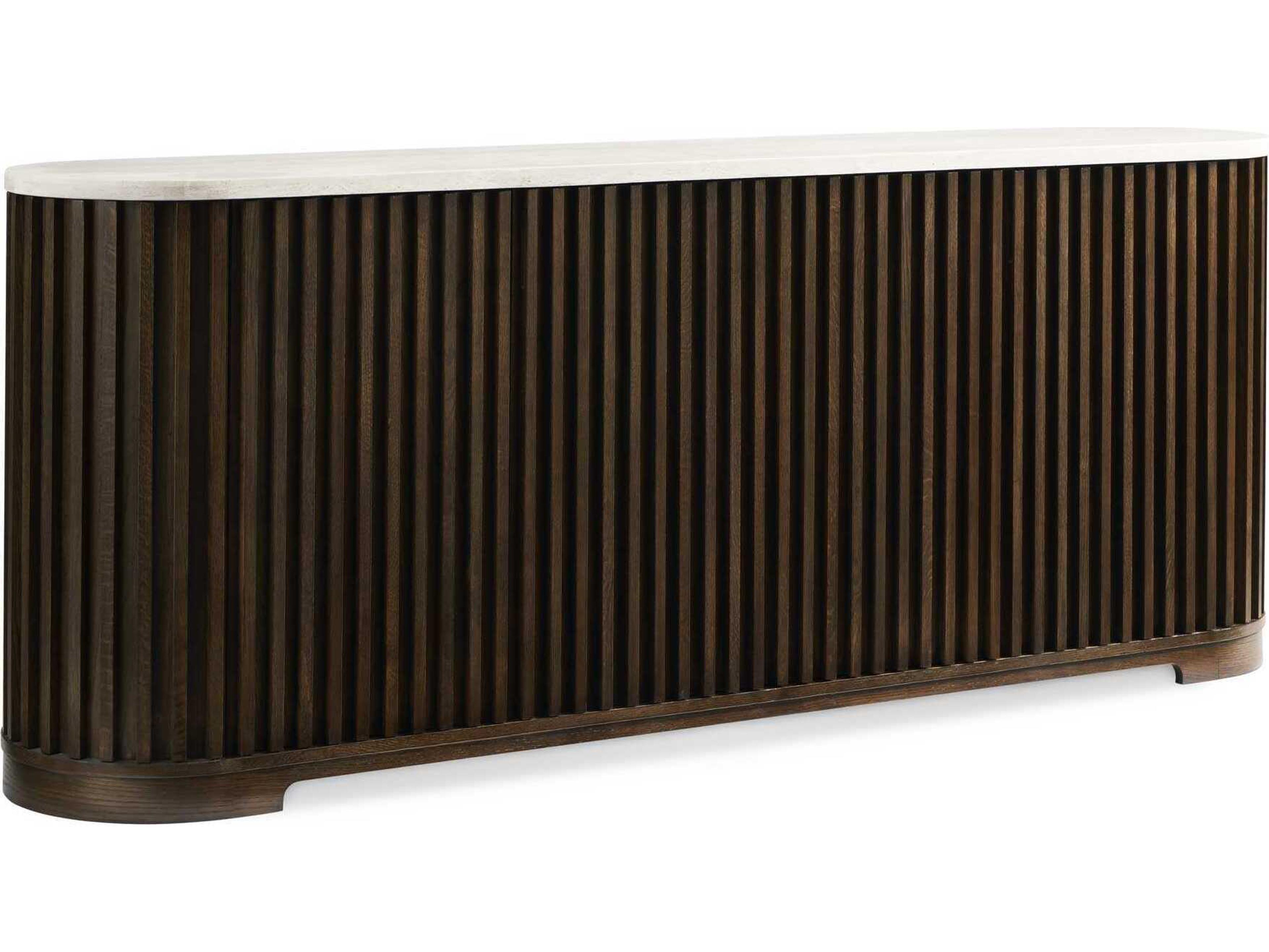 Hickory White Revival 81 88" Oak Wood Oasis Sideboard