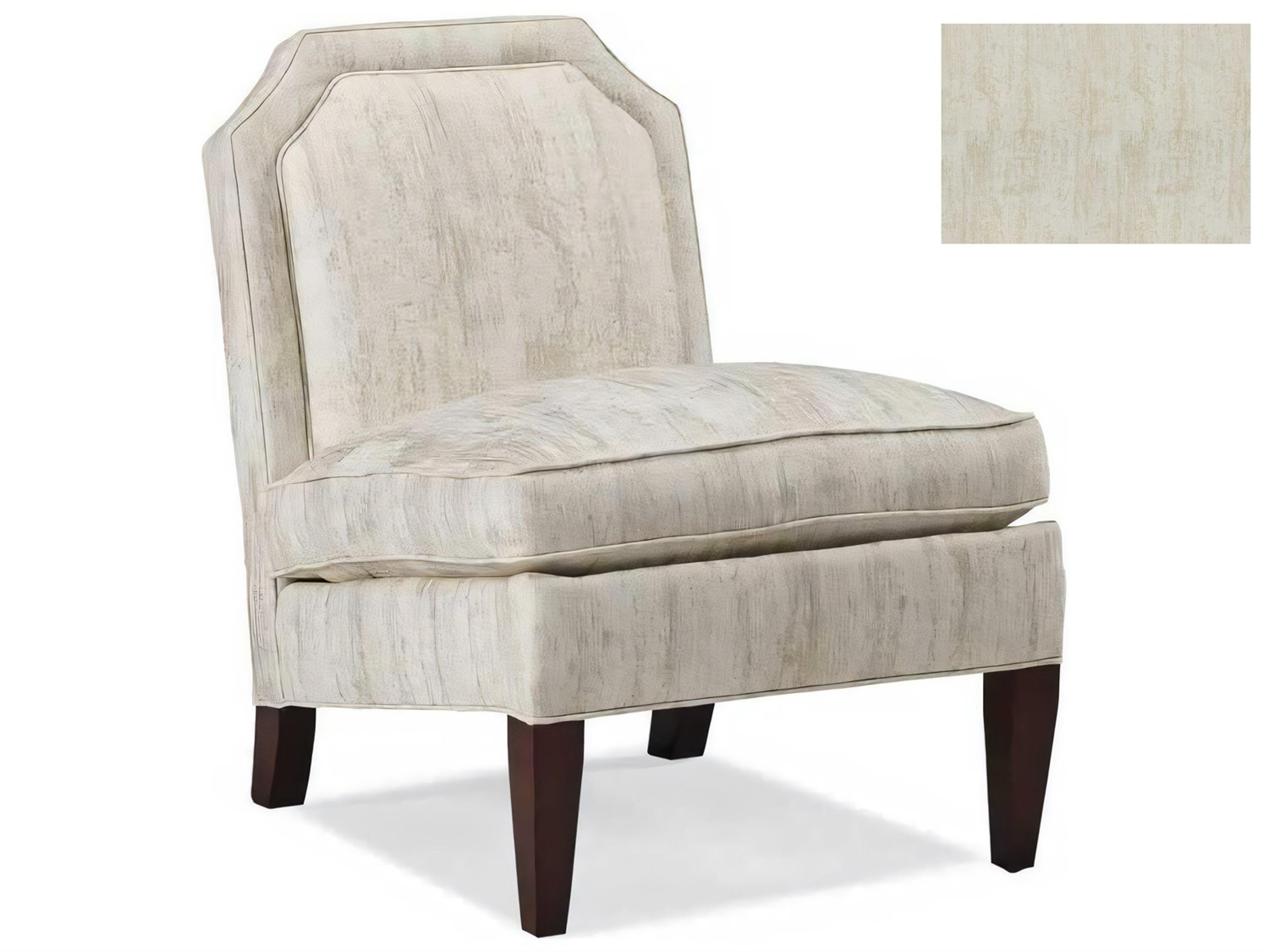 Hickory White Custom Elements Upholstery Gray Fabric Accent Chair