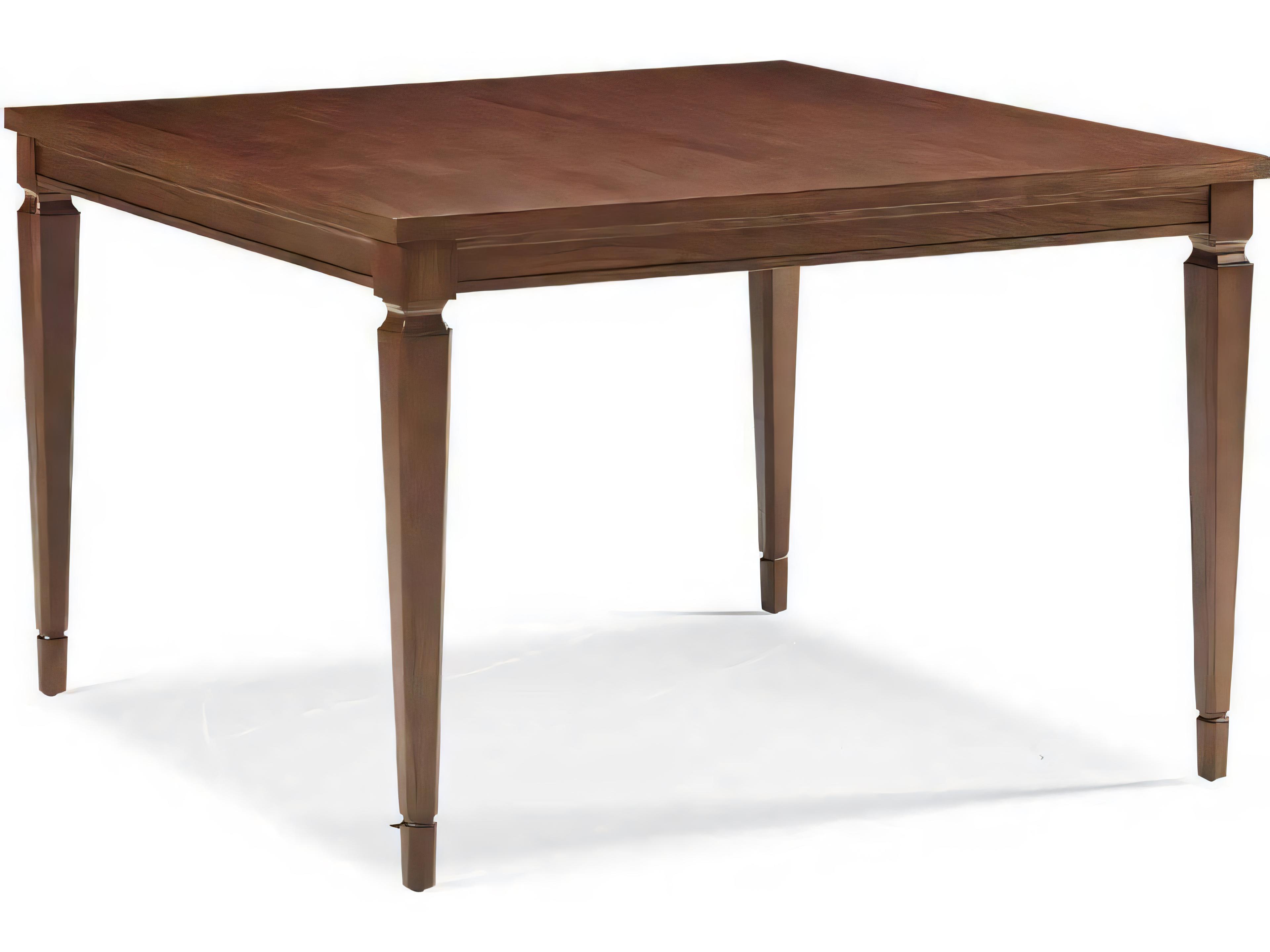 Hickory White Rockford Rectangular Wood Carob Brown Dining Table