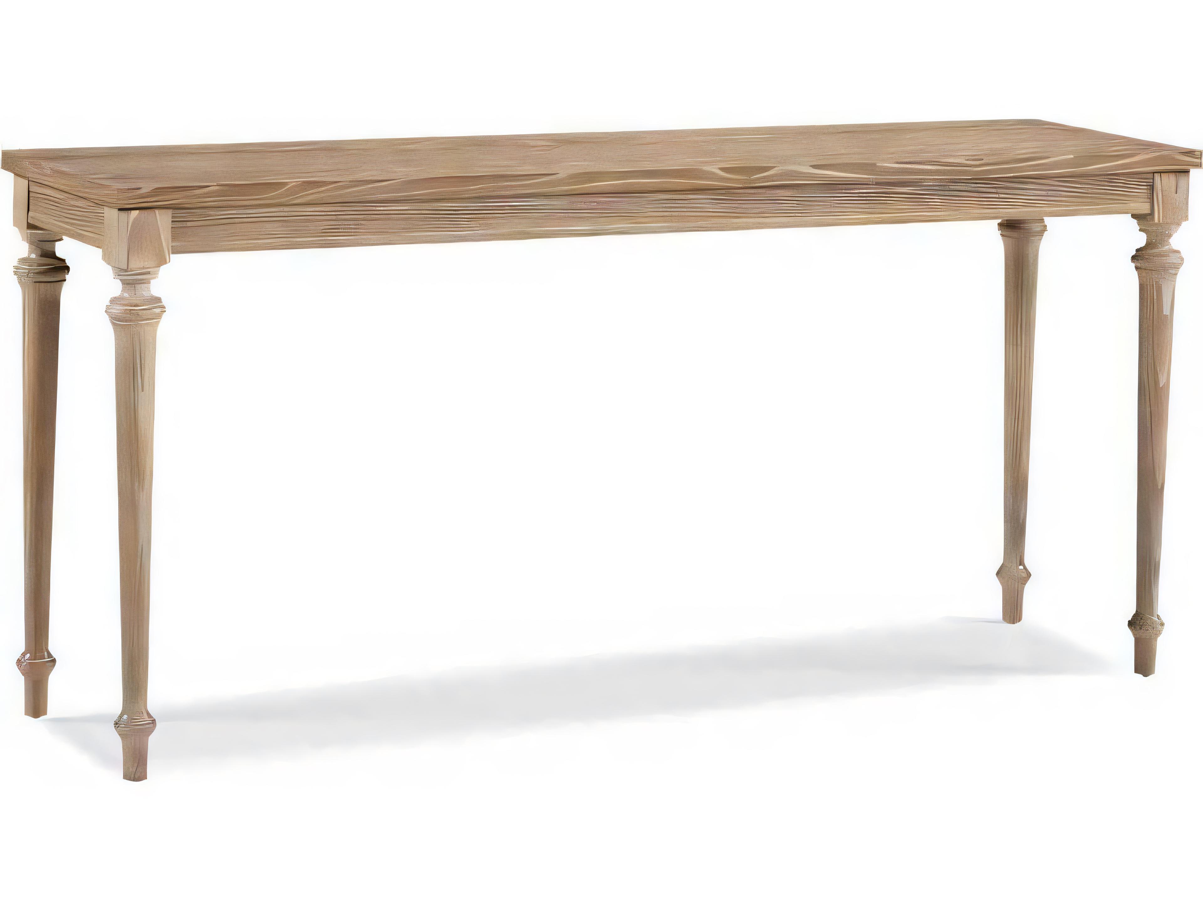 Hickory White Hillcrest Rectangular Driftwood Console Table
