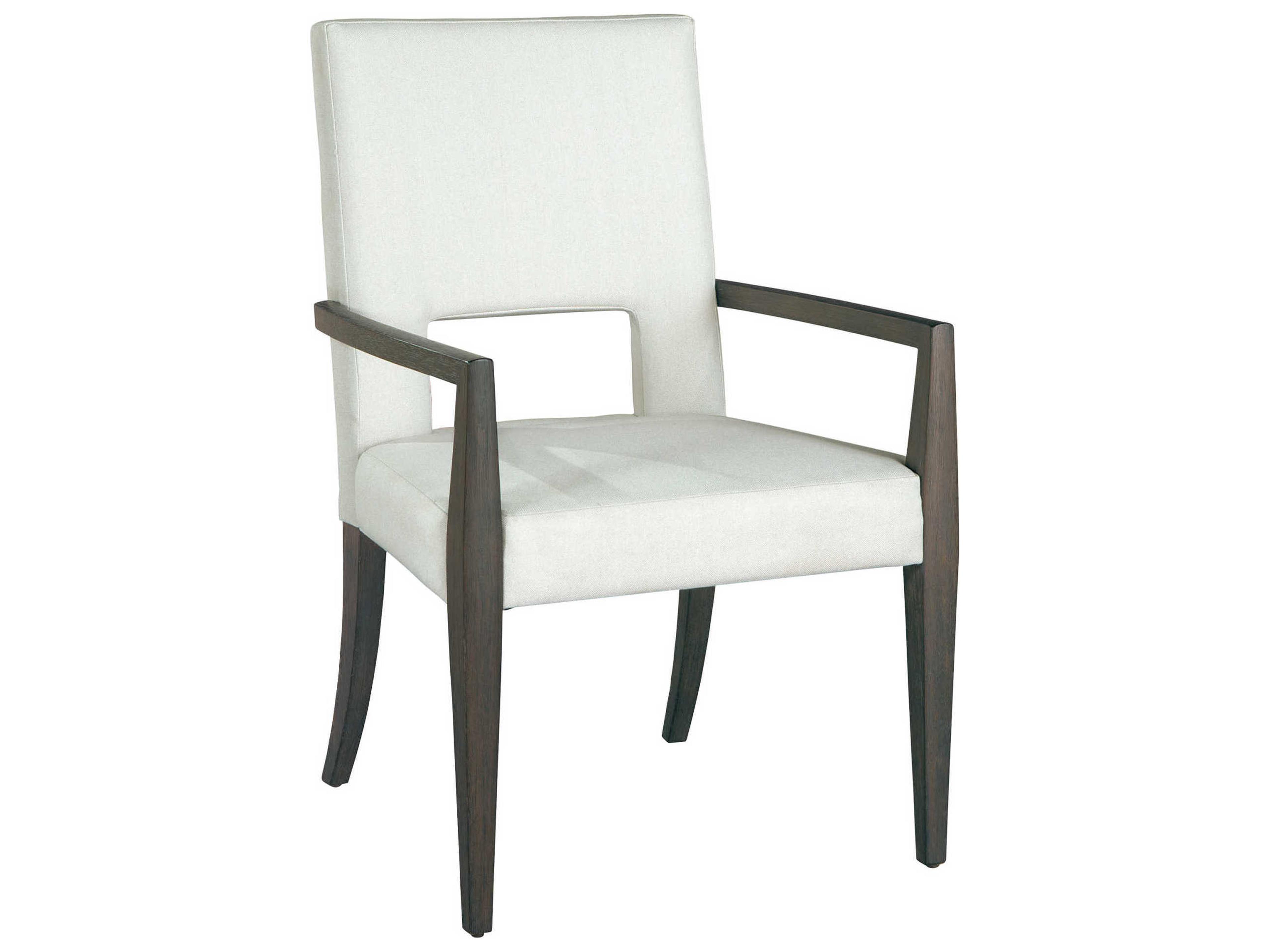 Hekman Black Upholstered Arm Dining Chair