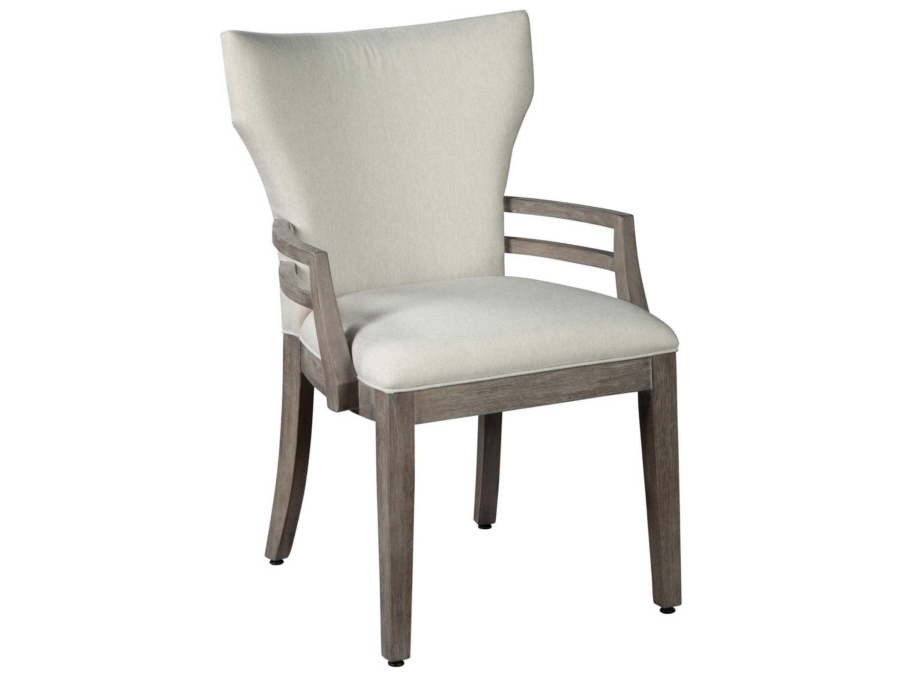 Hekman Gray Upholstered Arm Dining Chair