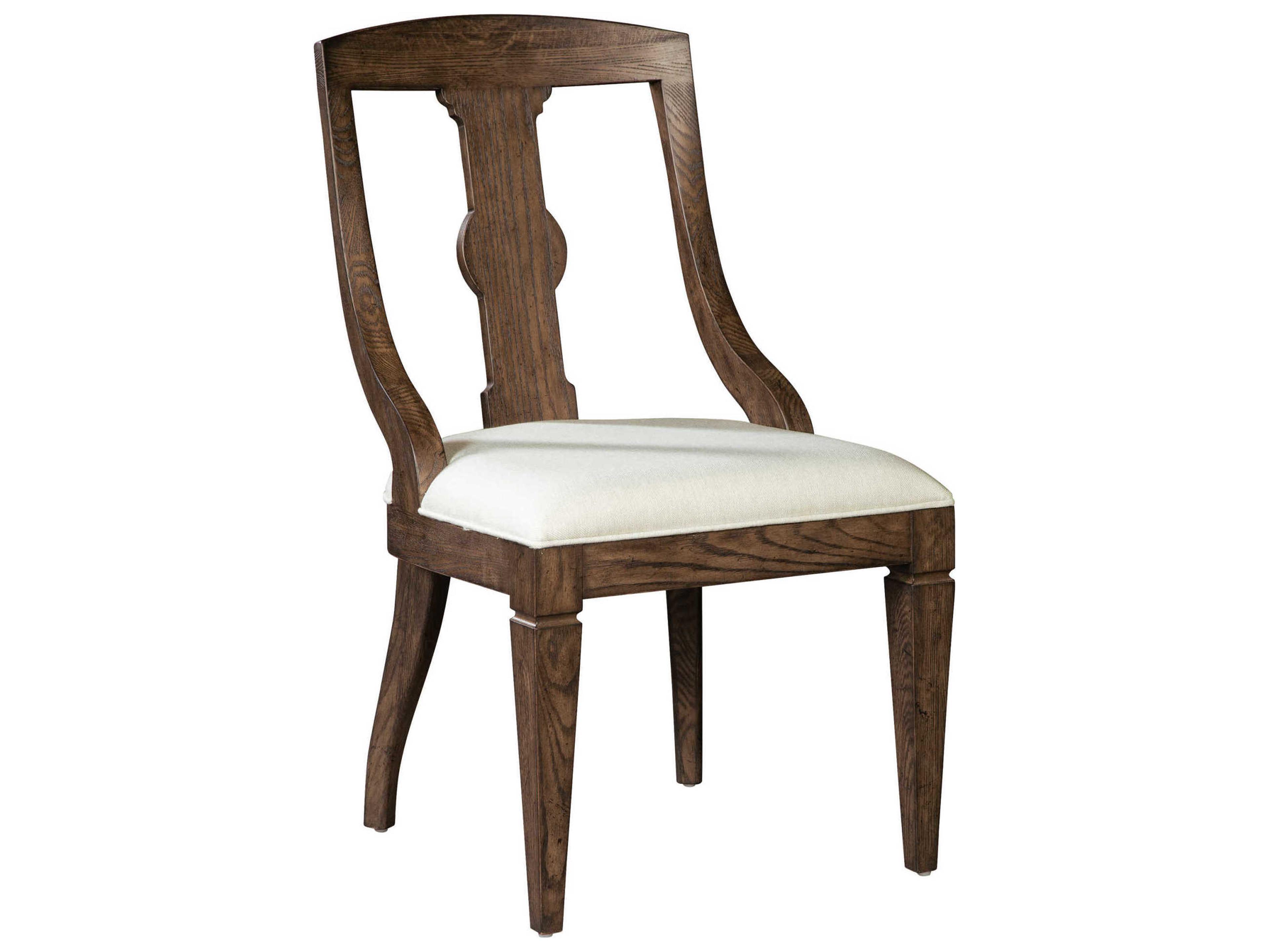 Hekman Brown Upholstered Side Dining Chair