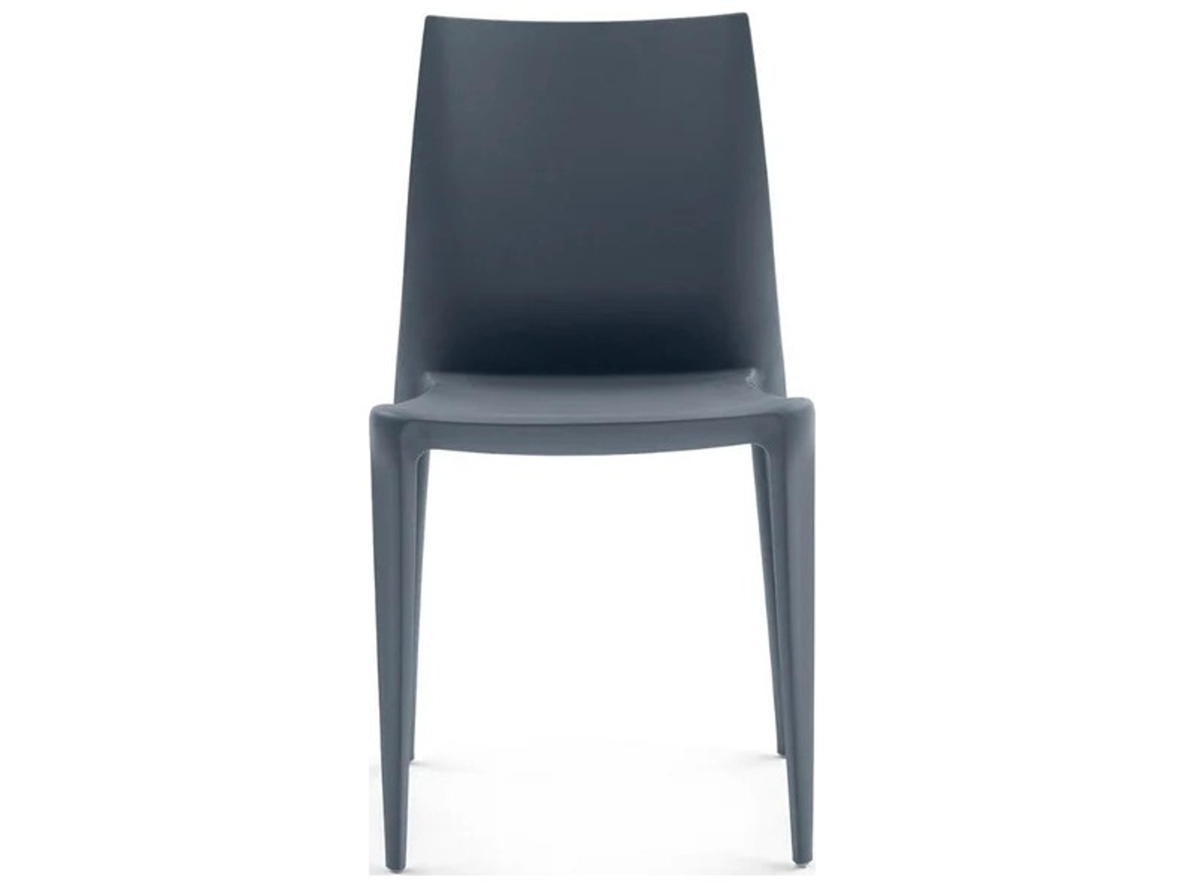 Heller Outdoor Bellini Dark Grey Polypropylene Dining Chair - Pack of 2