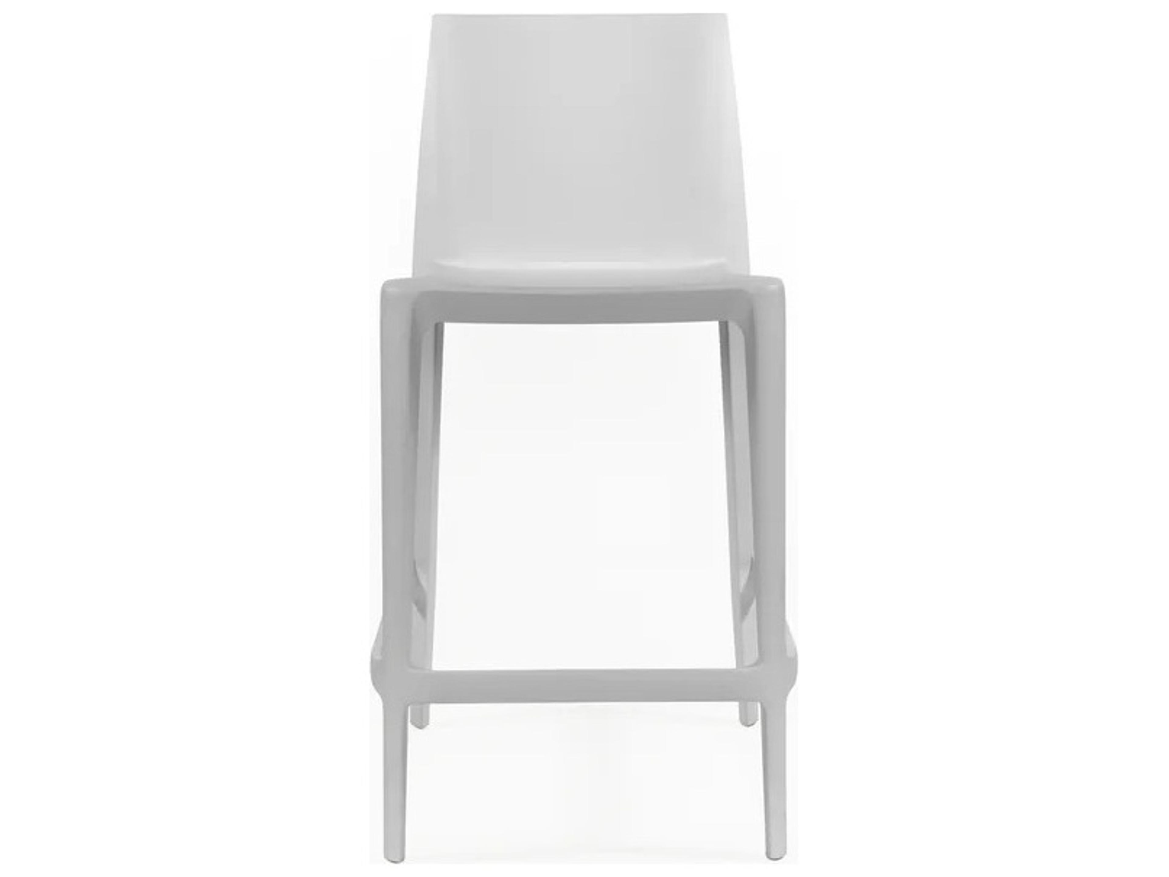Heller Outdoor Bellini Light Grey Recycled Plastic Counter Stool - Pack of 2