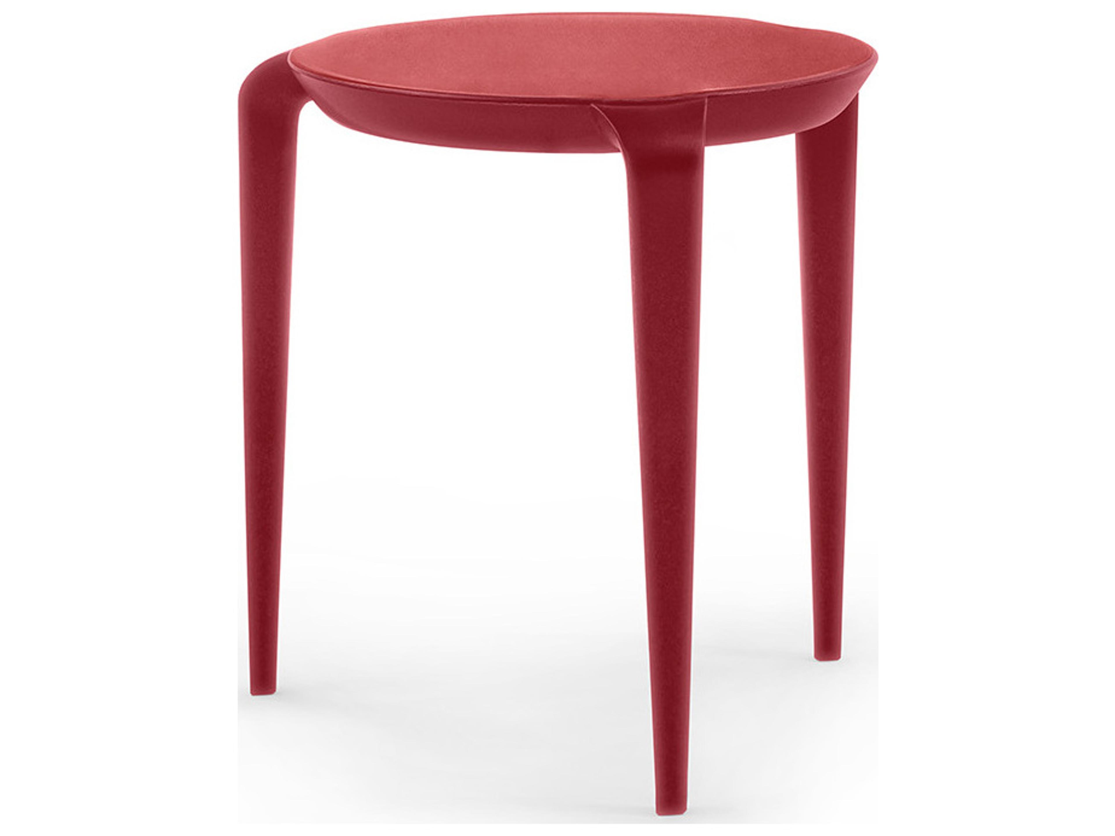 Heller Outdoor Tavollini Side Table - Red 2pk