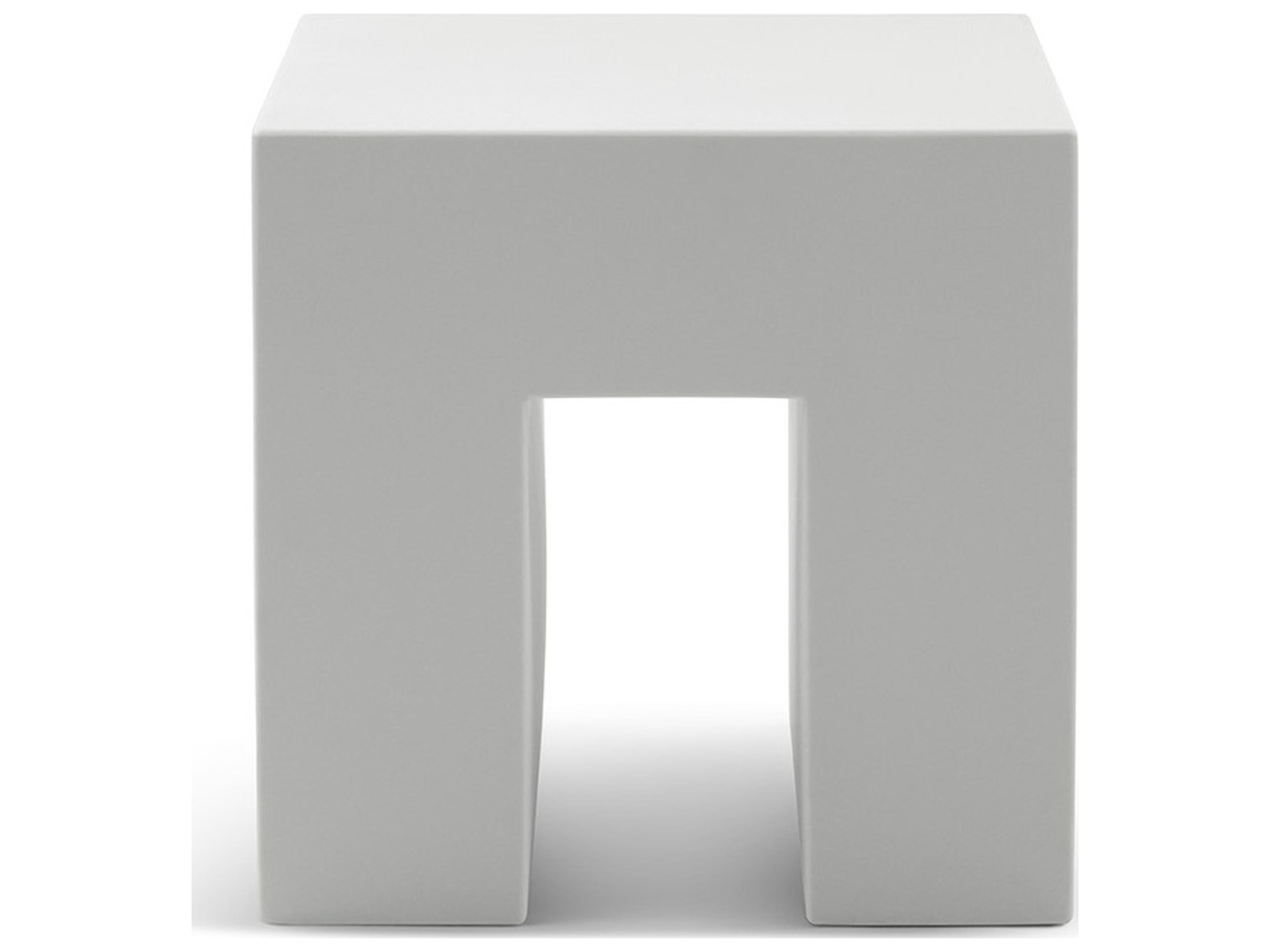 Heller Outdoor Vignelli Cube - Light Grey