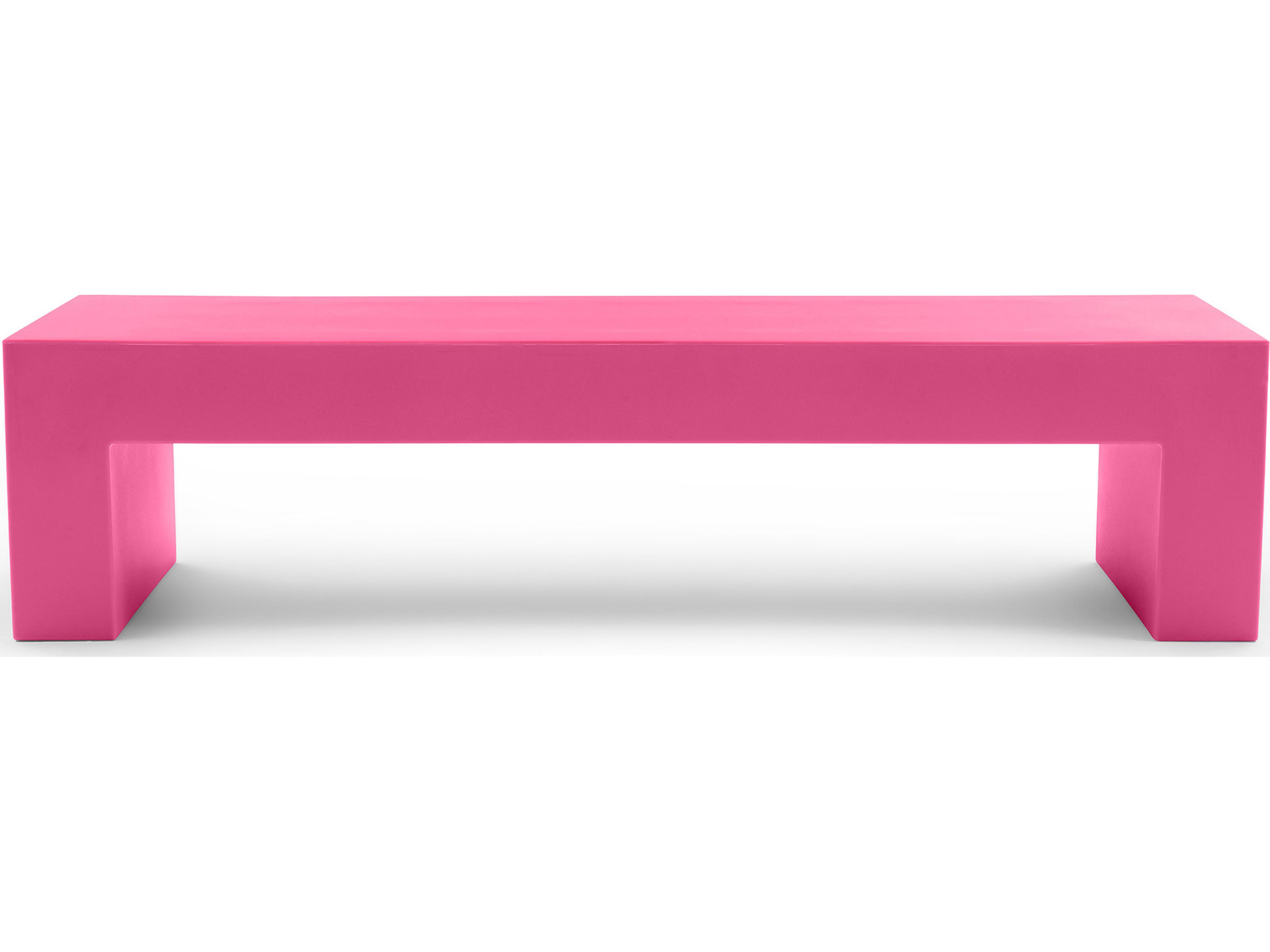 Heller Outdoor Vignelli Large Bench - Pink