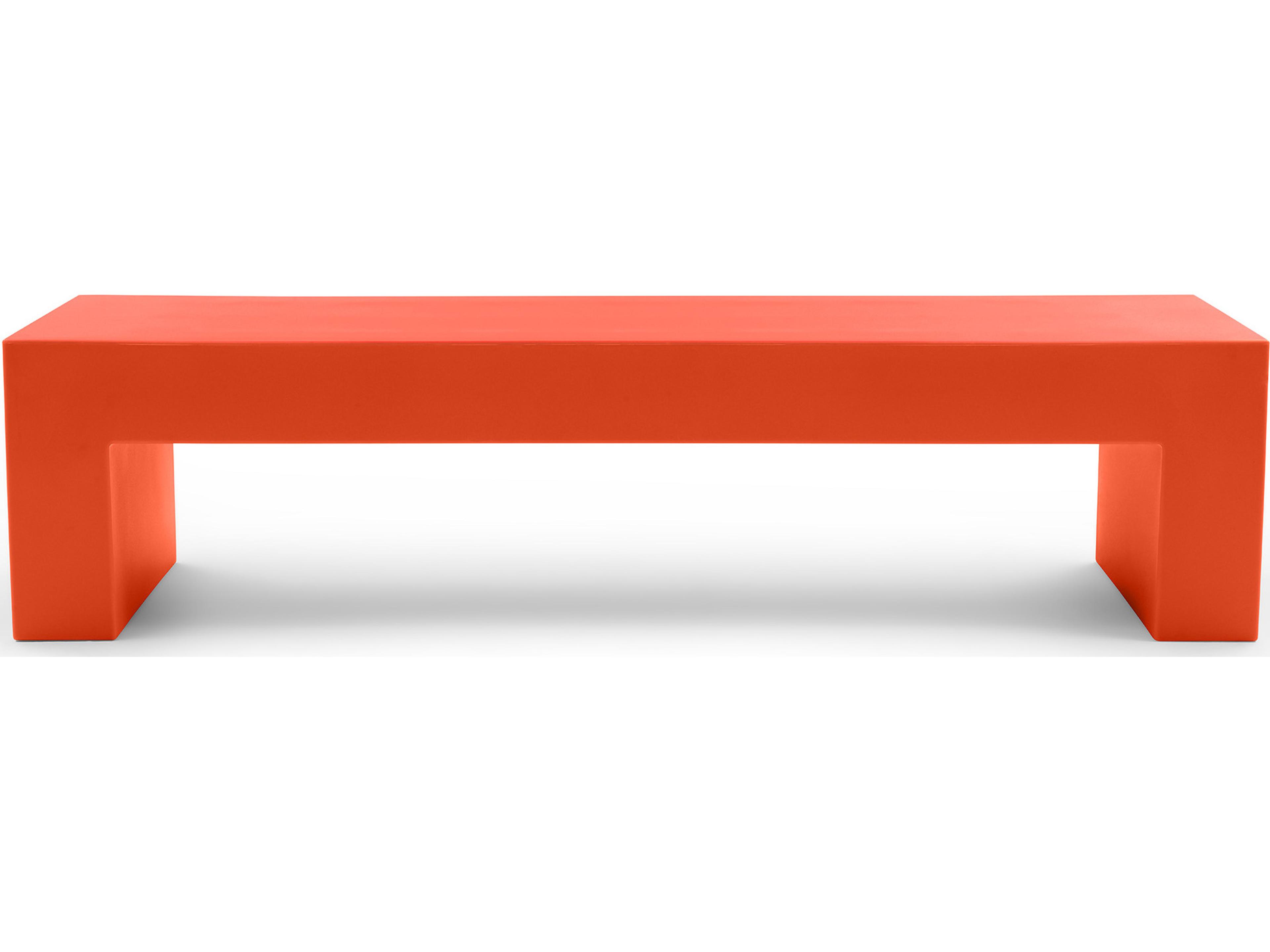Heller Outdoor Vignelli Large Bench - Orange