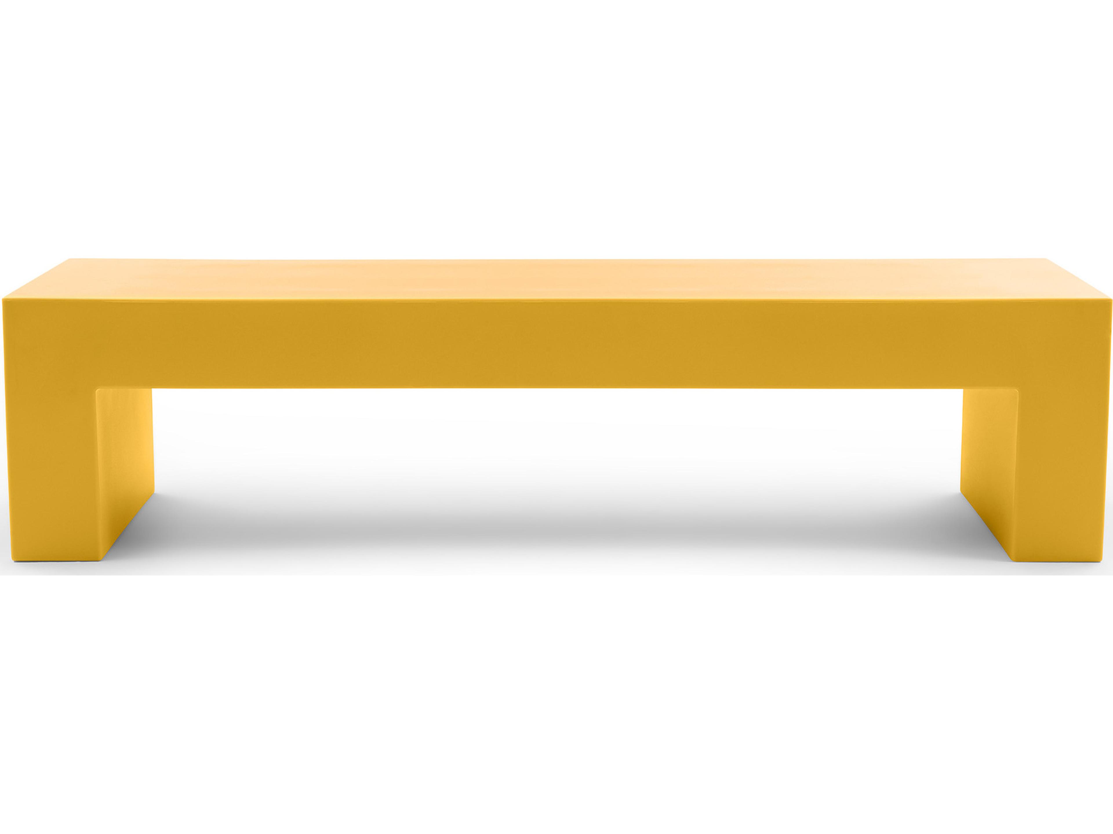 Heller Outdoor Vignelli Large Bench - Yellow