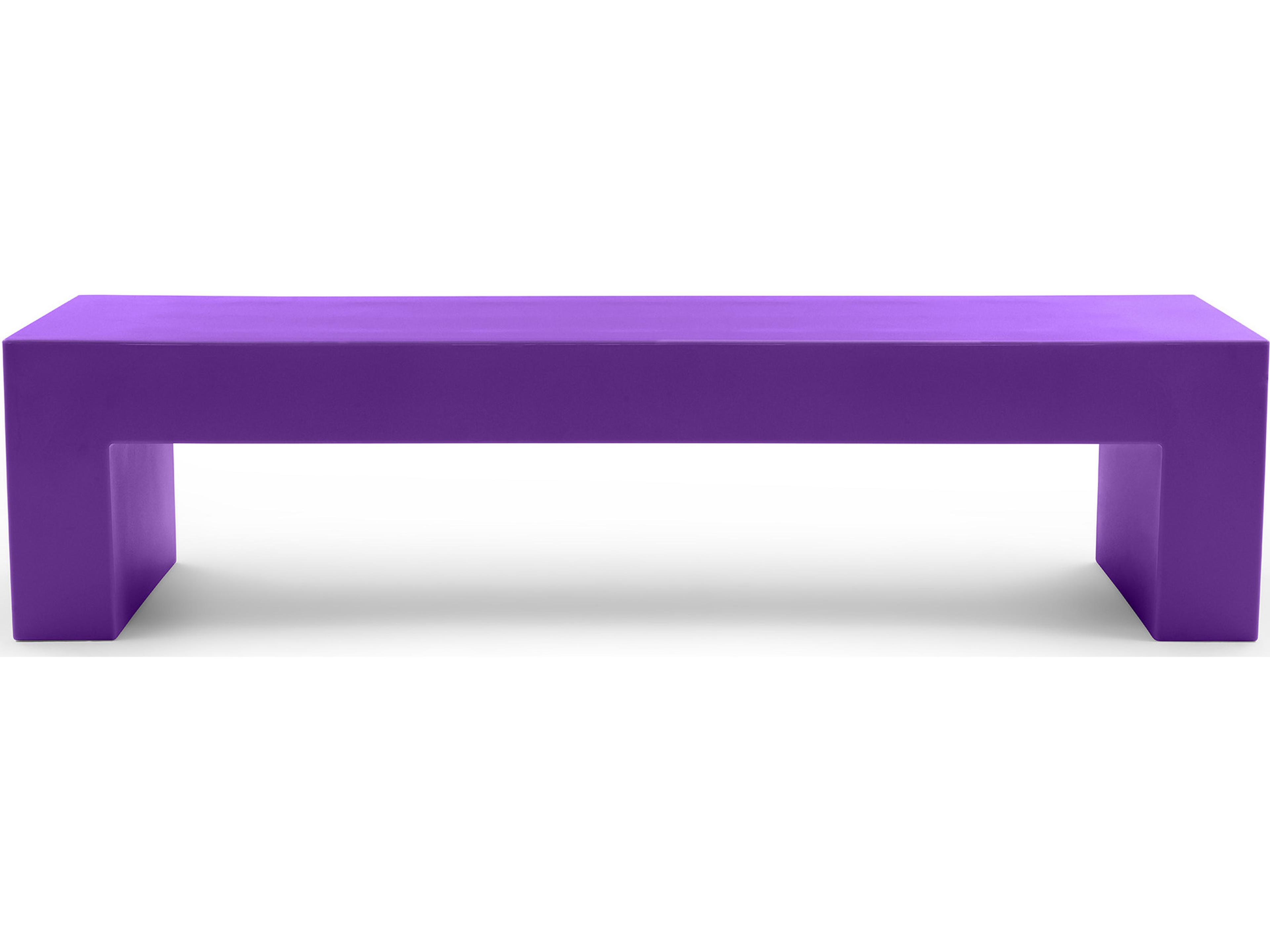 Heller Outdoor Vignelli Large Bench - Purple