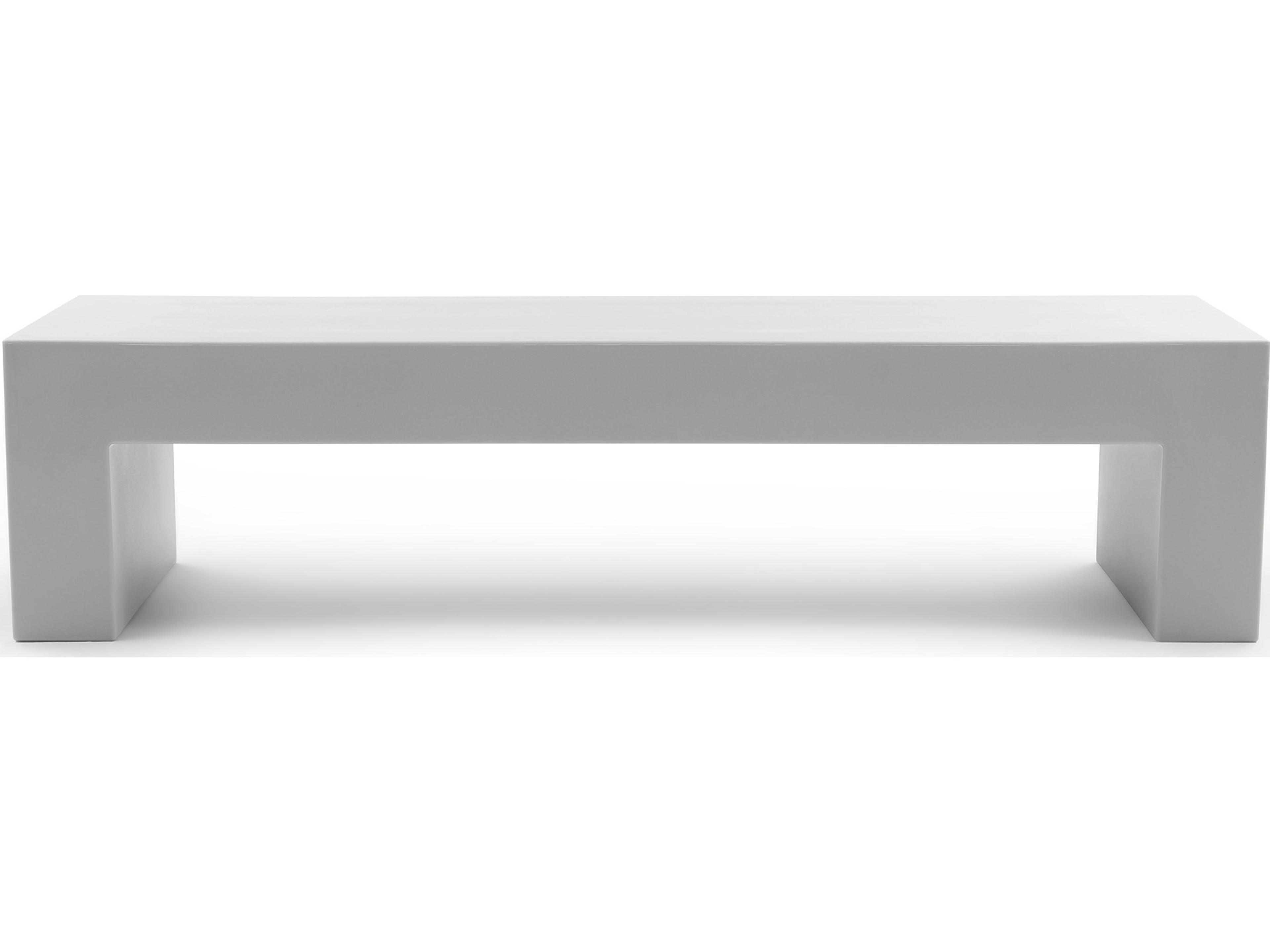 Heller Outdoor Vignelli Large Bench - Light Grey