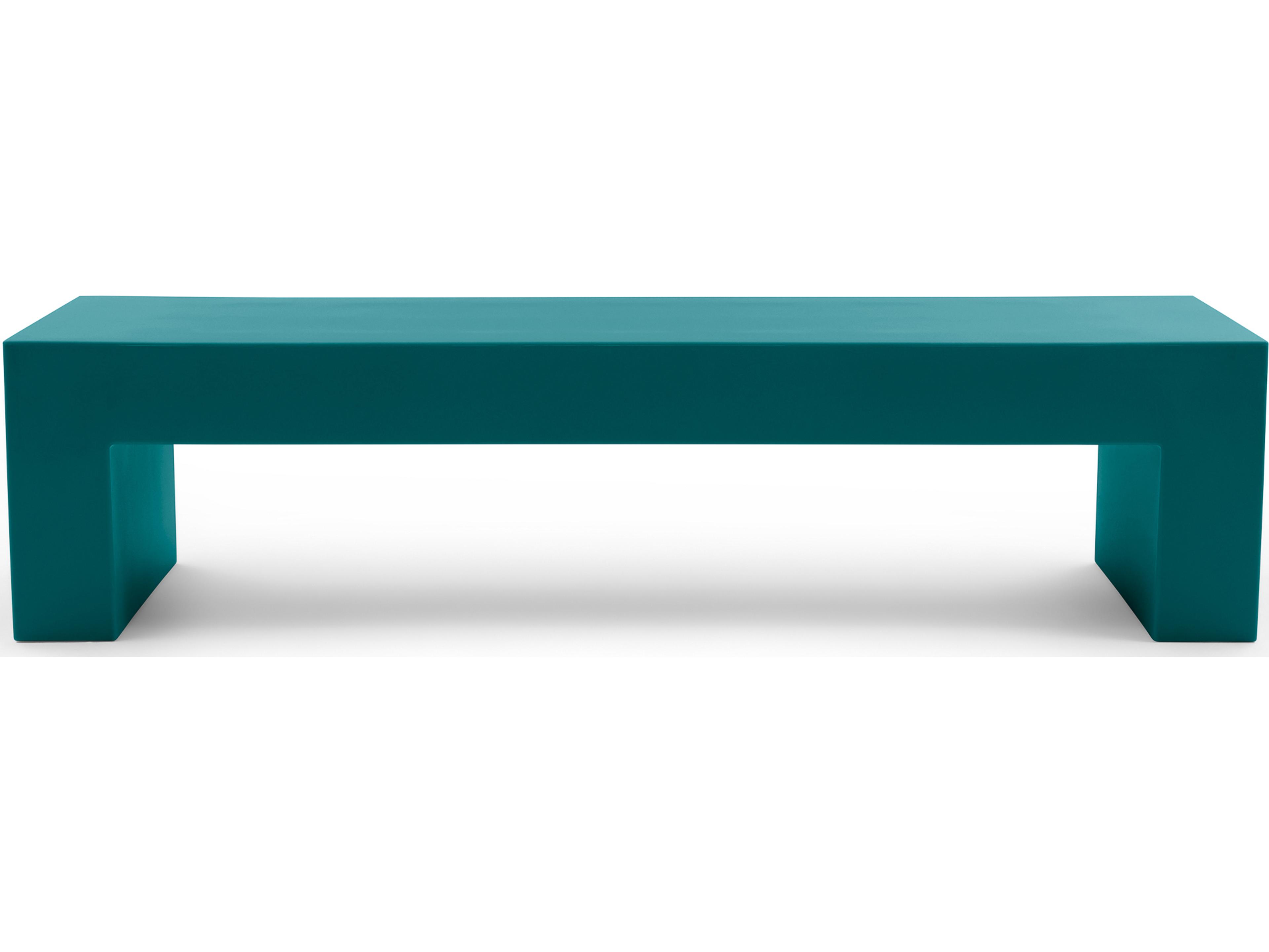 Heller Outdoor Vignelli Bench Large 72" - Turquoise