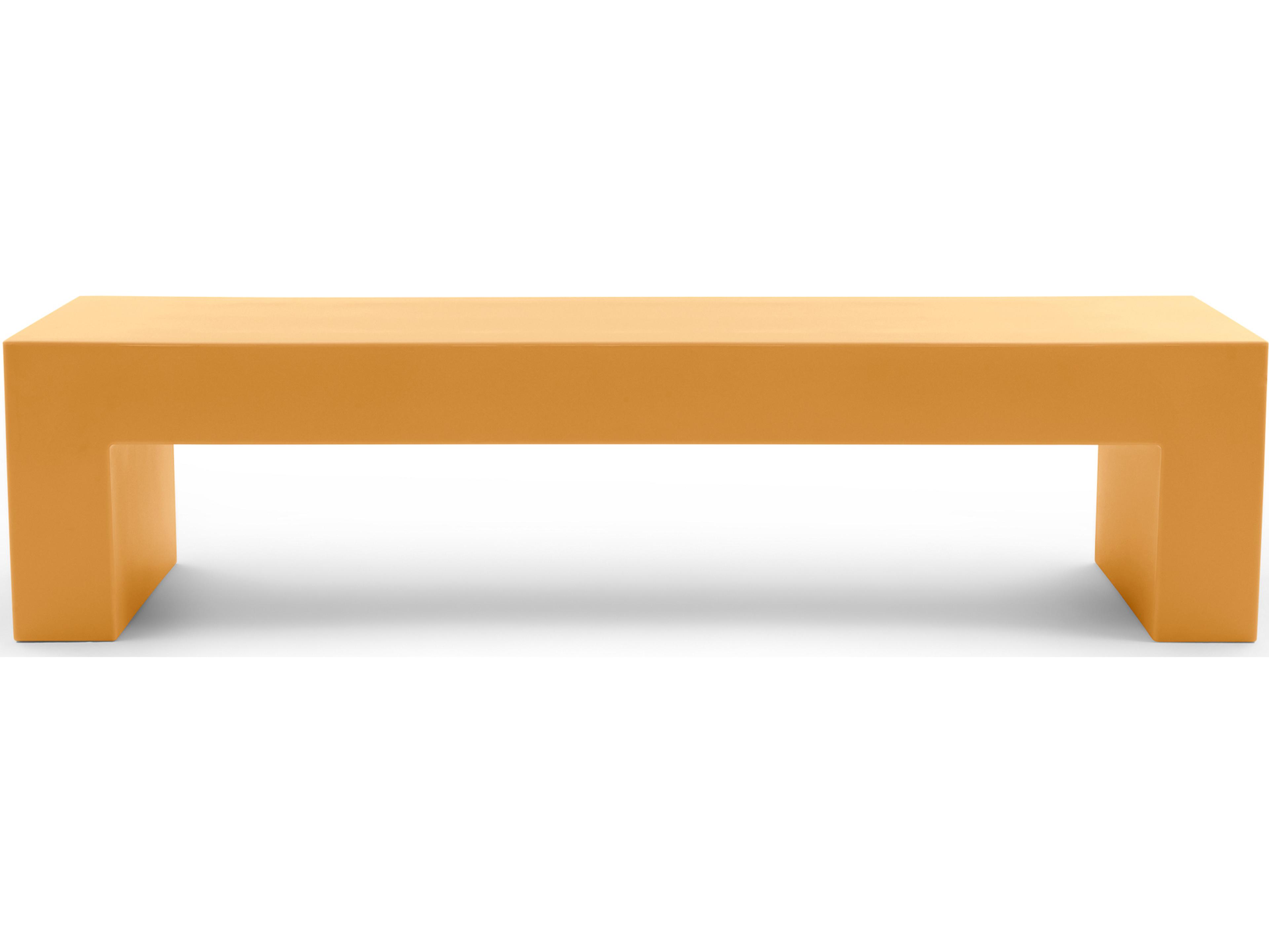 Heller Outdoor Vignelli Bench Large 72" - Ochre
