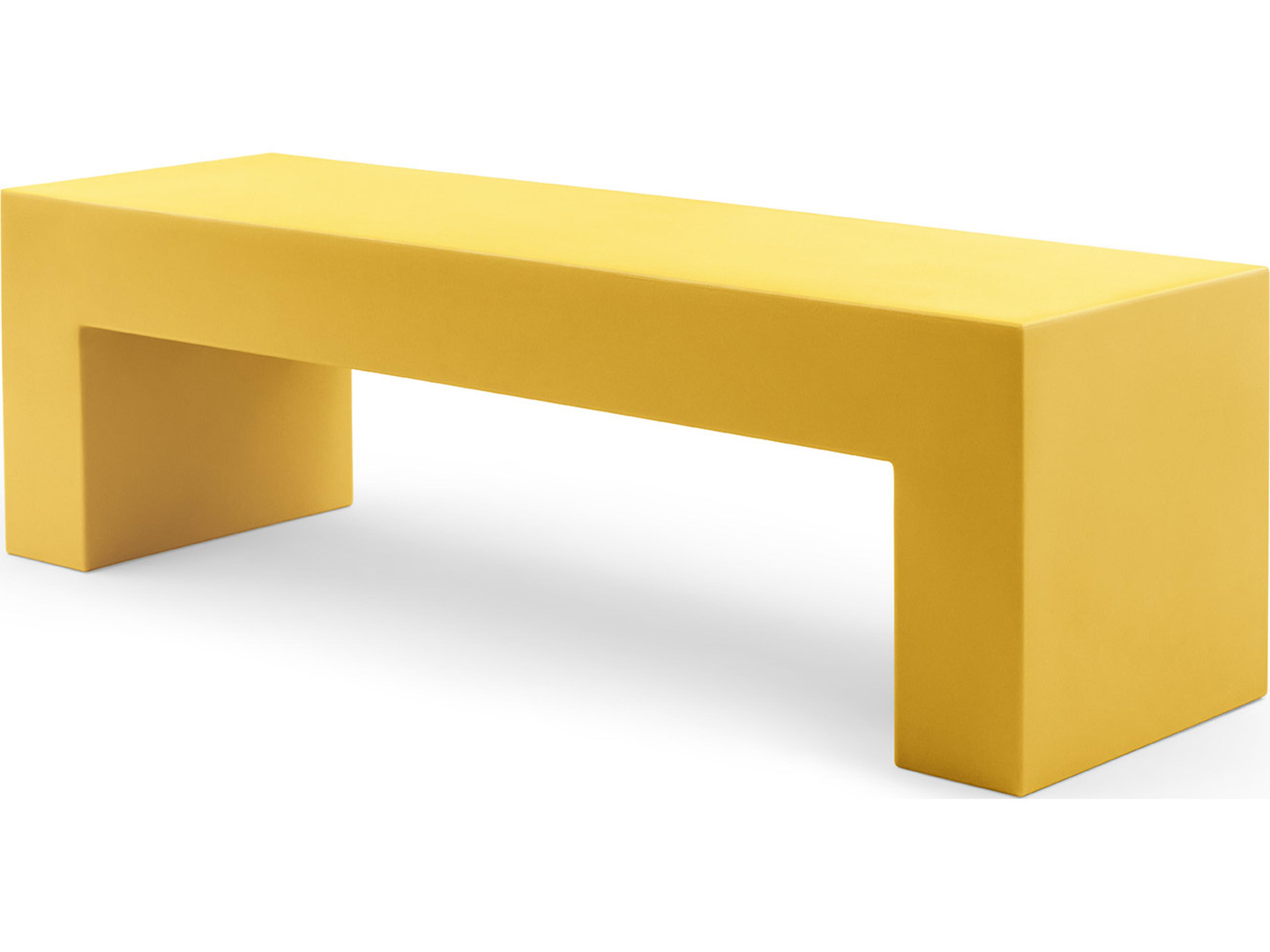 Heller Outdoor Vignelli Medium Bench - Yellow