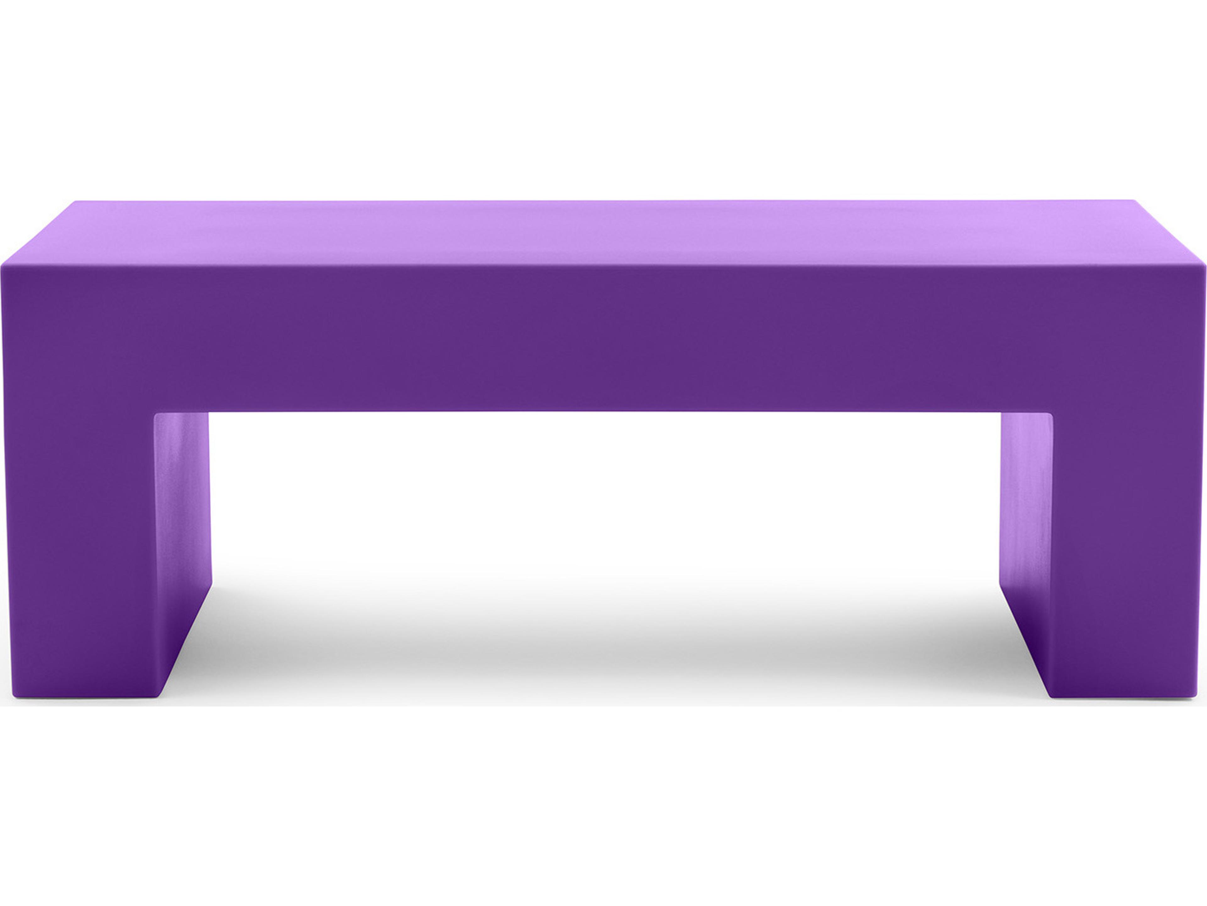 Heller Outdoor Vignelli Small Bench - Purple