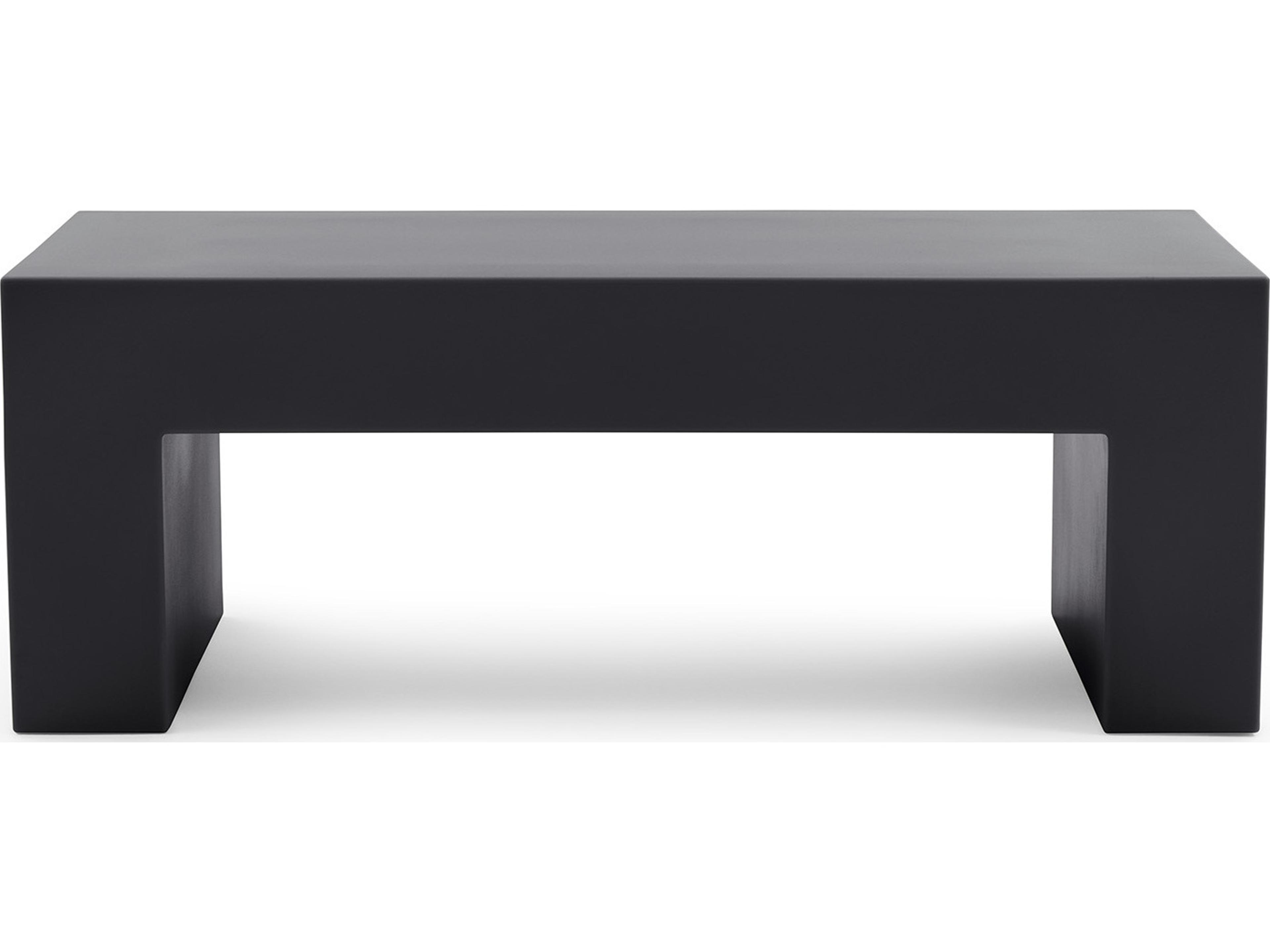 Heller Outdoor Vignelli Small Bench - Dark Grey