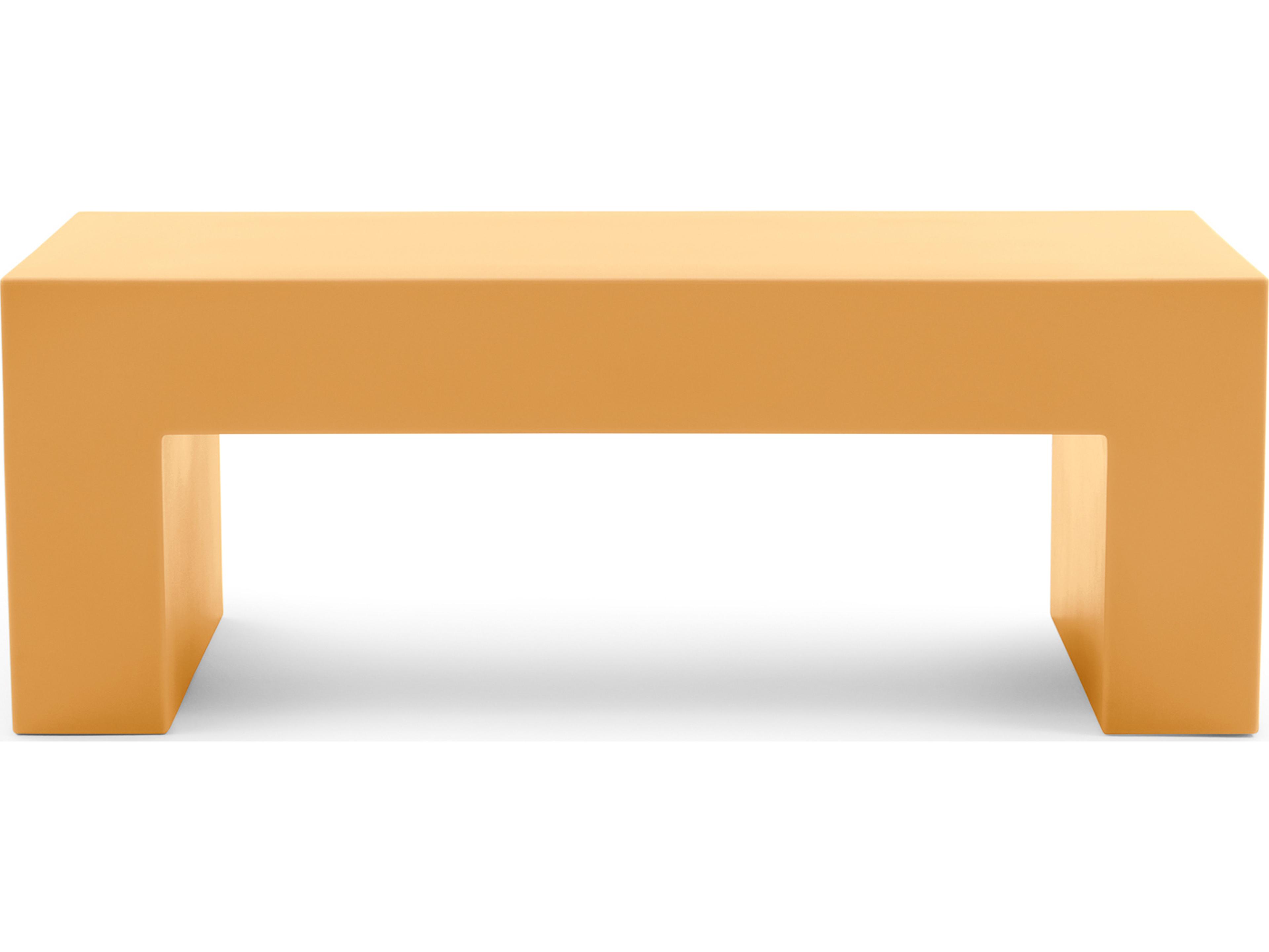 Heller Outdoor Vignelli Bench Small 48" - Ochre