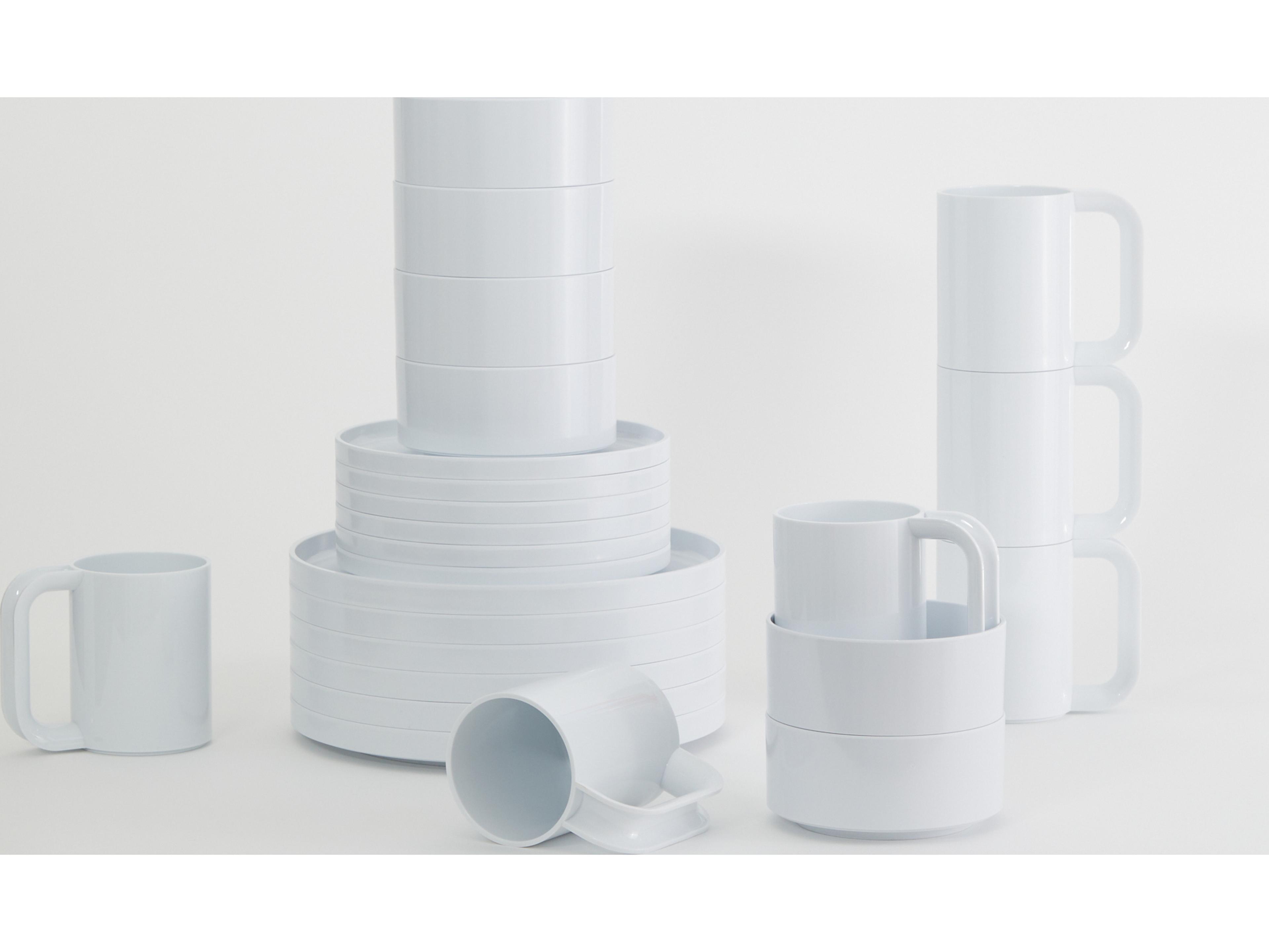 Heller Outdoor Max White Dinnerware Kit 24 (6 dinner plates, 6 salad plates, 6 bowls, 6 mugs)