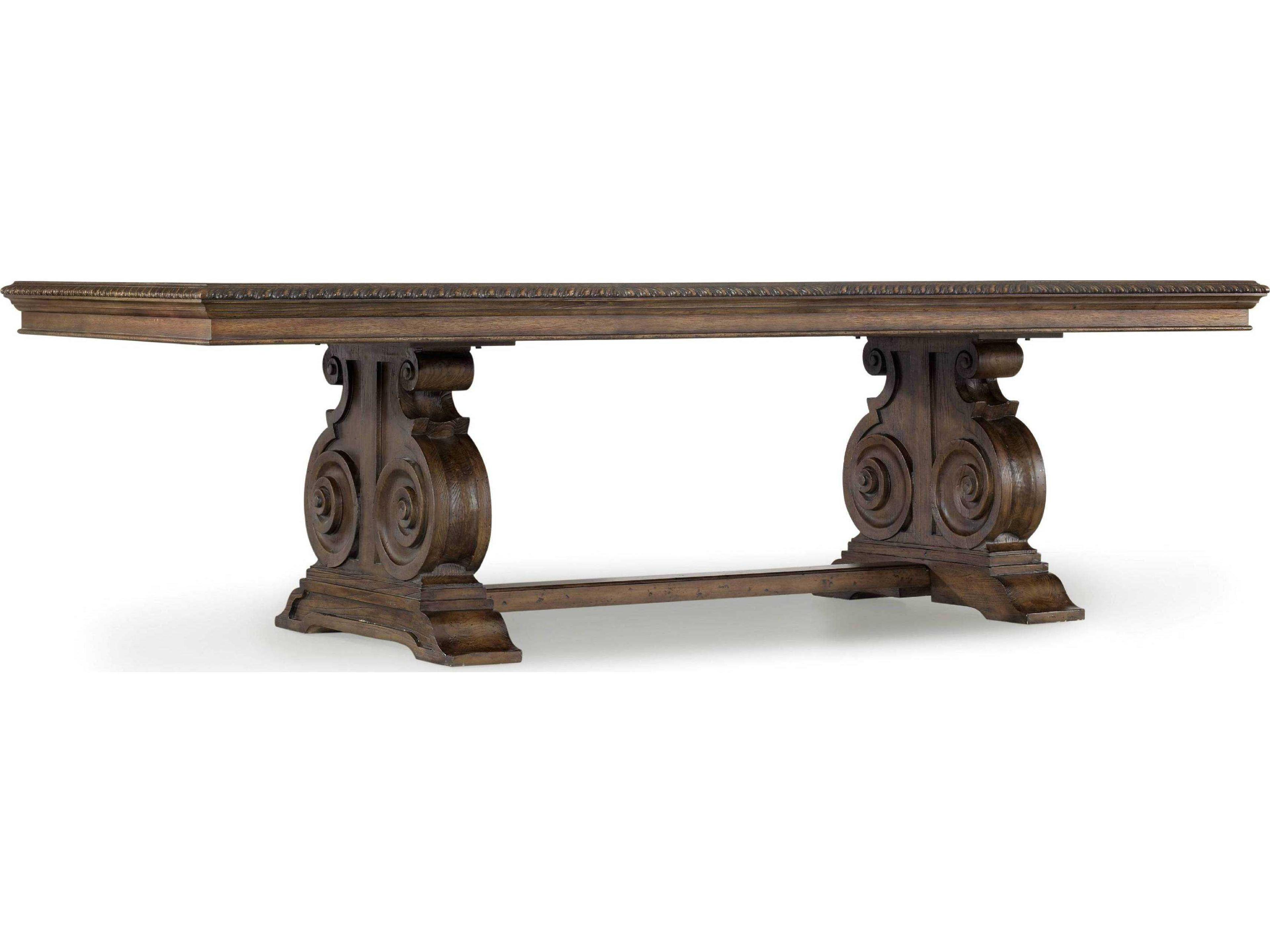 Hooker Furniture Rhapsody Rectangular Wood Rustic Walnut Dining Table