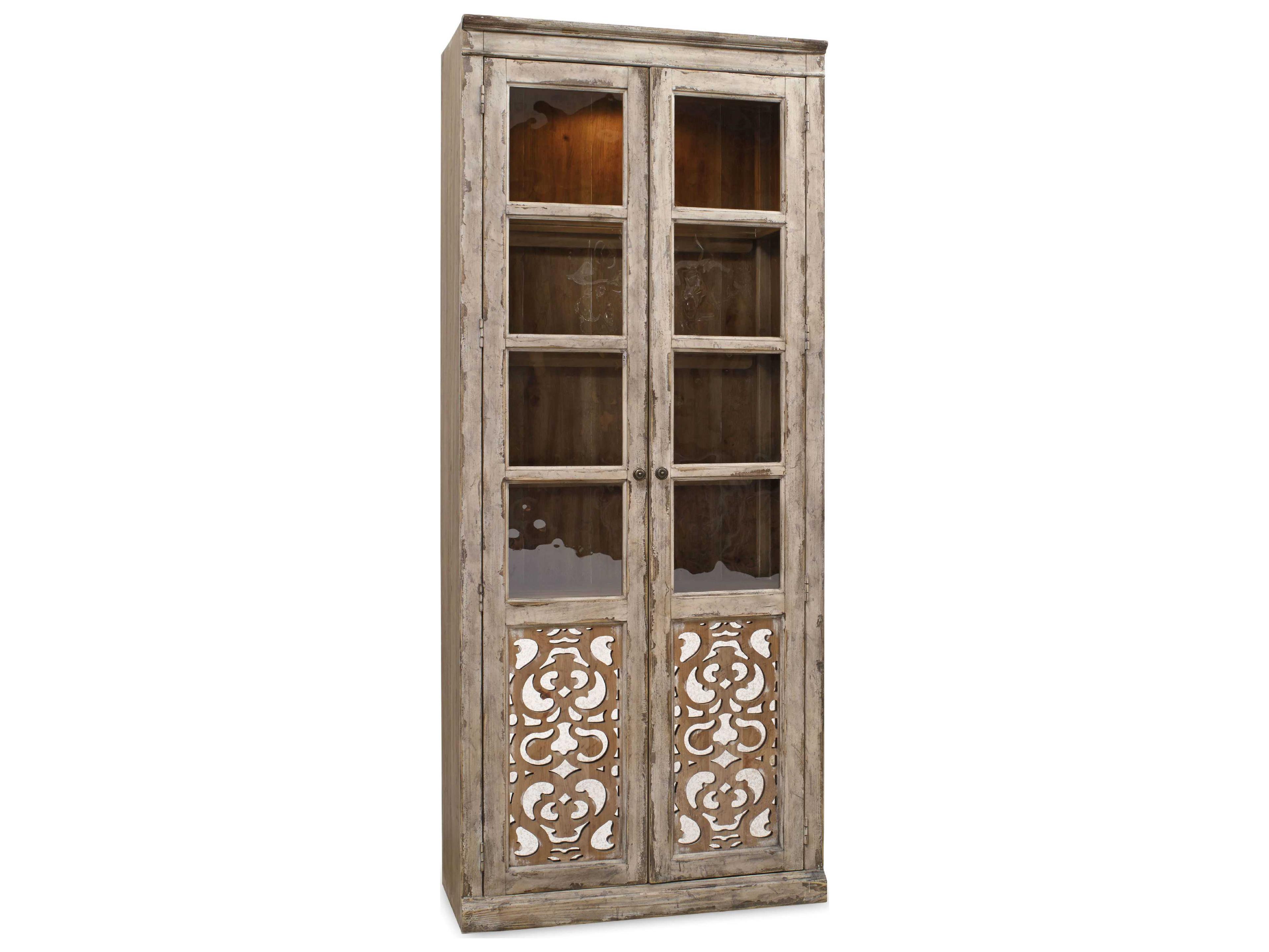 Hooker Furniture Chatelet Hardwood Light Wood Curio Display Cabinet