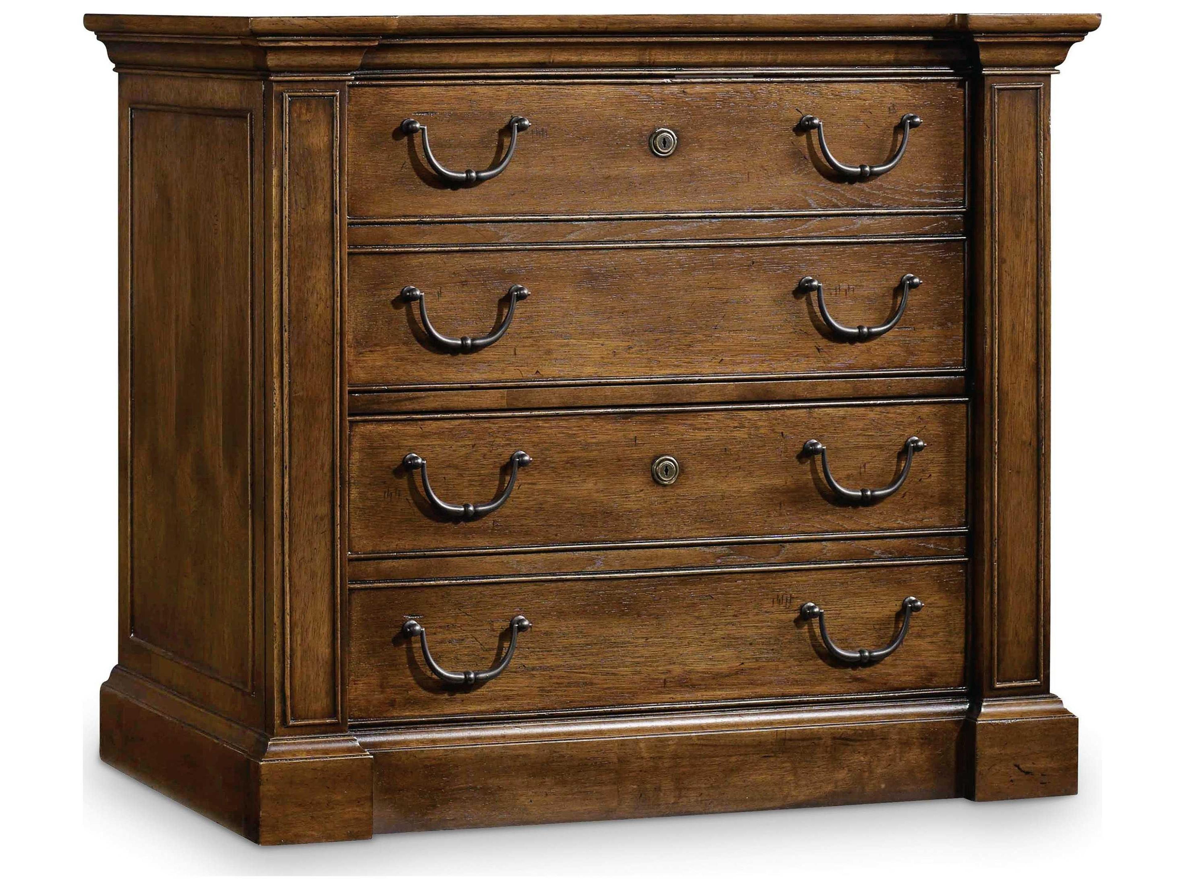Hooker Furniture Archivist Dark Wood File Cabinet