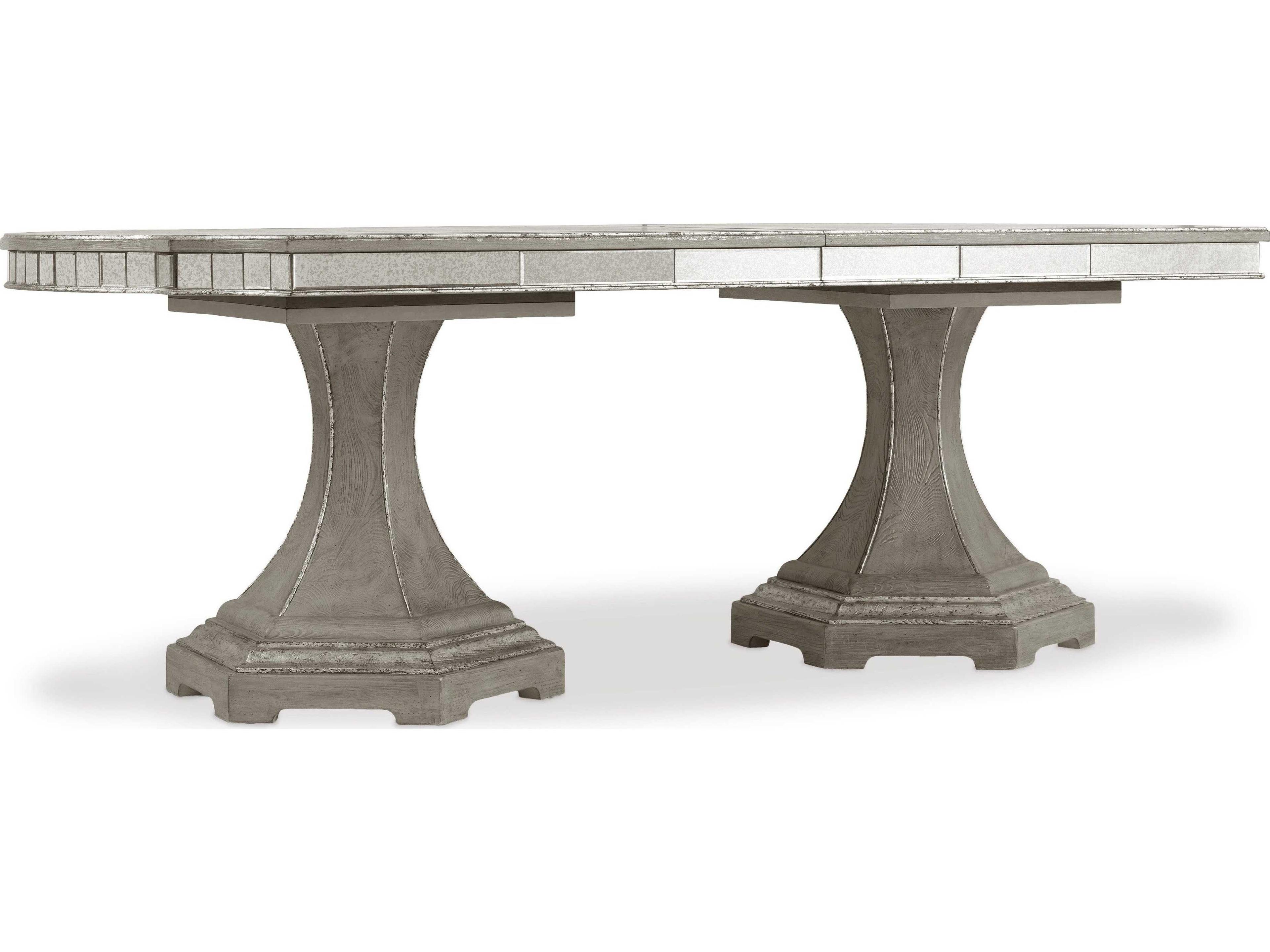 Hooker Furniture Sanctuary Rectangular Wood Greige With Shimmer On Oak Dining Table