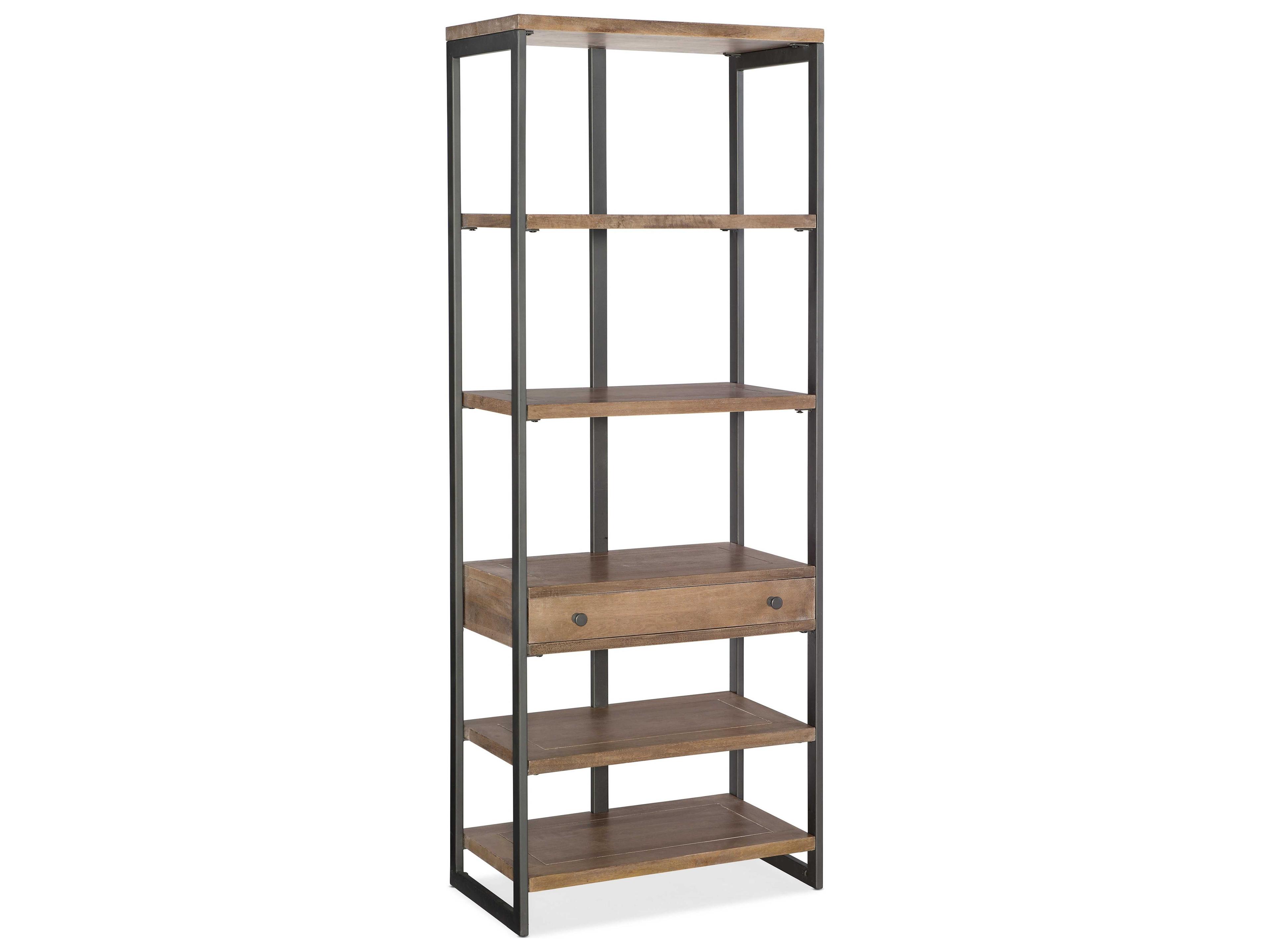 Hooker Furniture Gray Natural Wood Bookcase