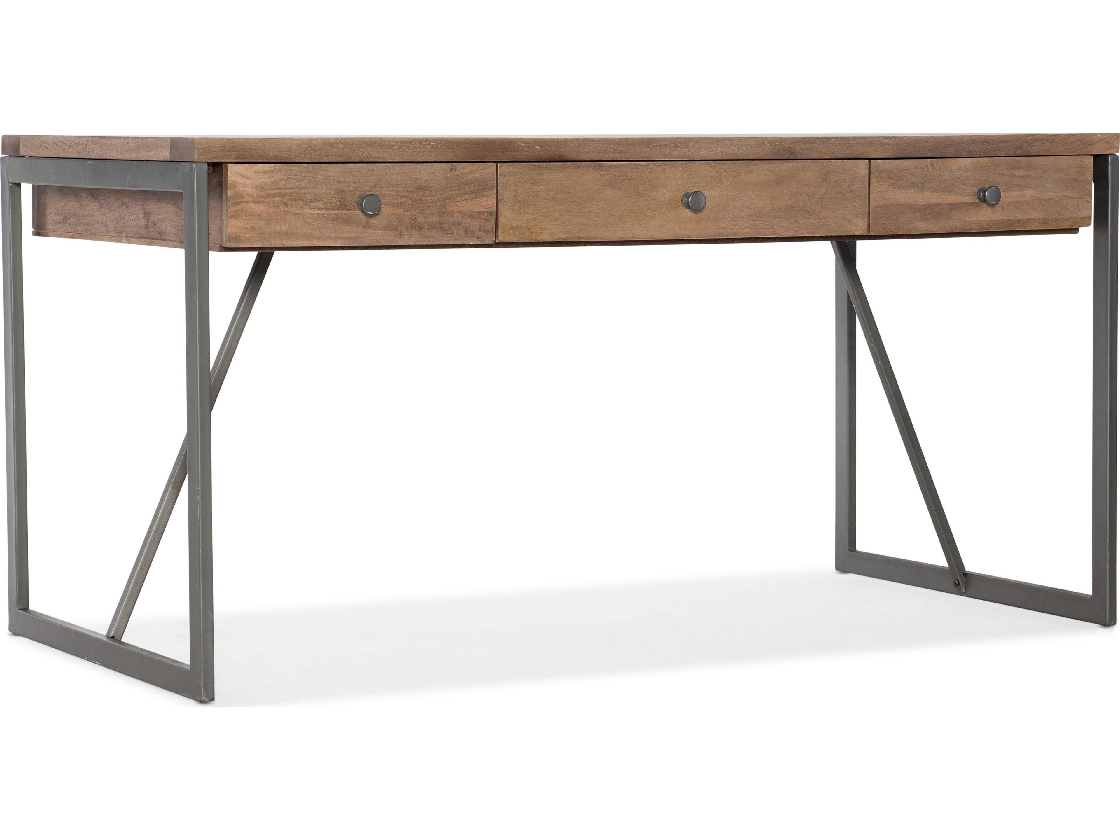 Hooker Furniture Gray Natural Wood Brown Mango Secretary Desk