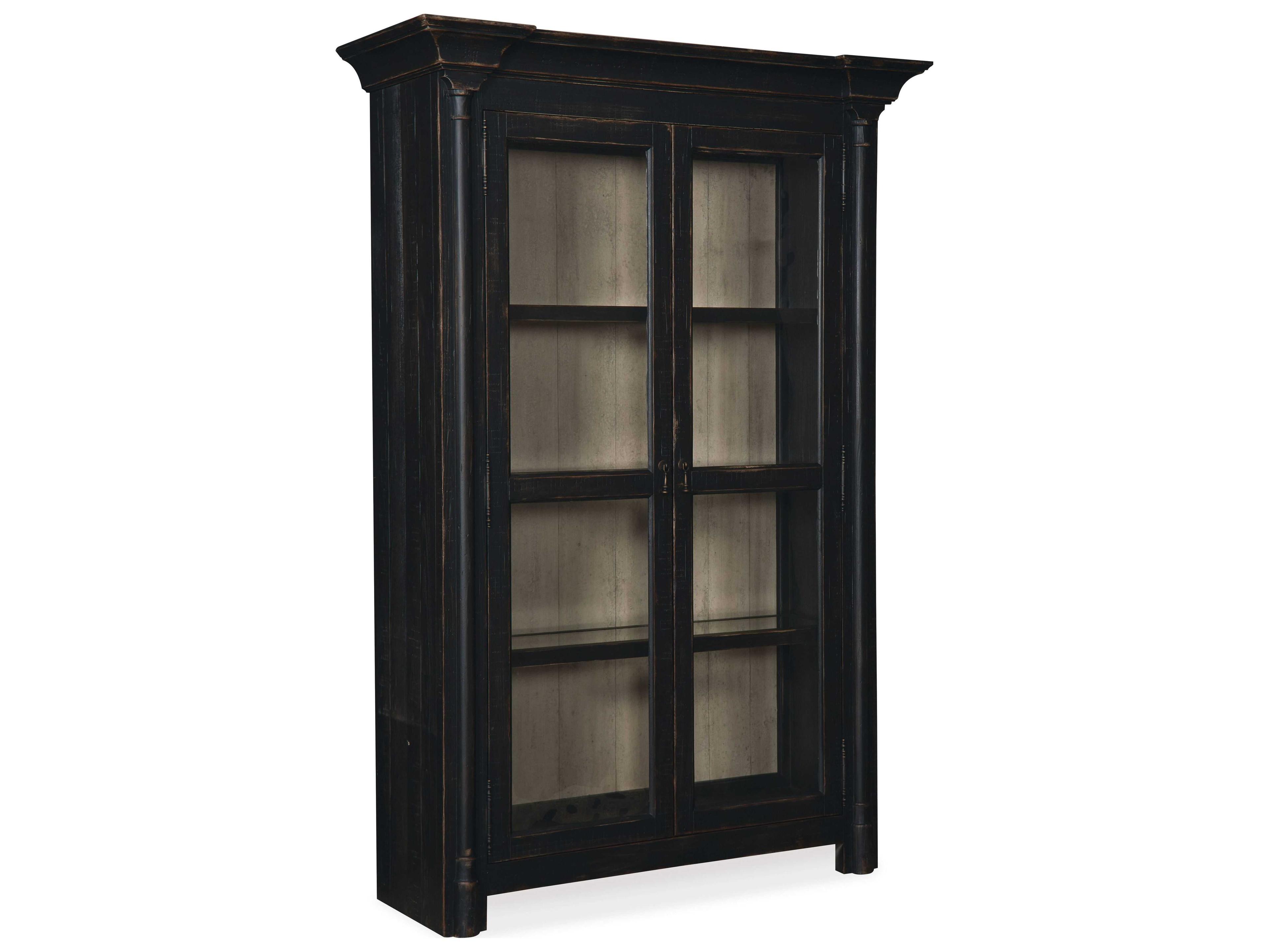Luxecor Heritage Hardwood Black Display Cabinet