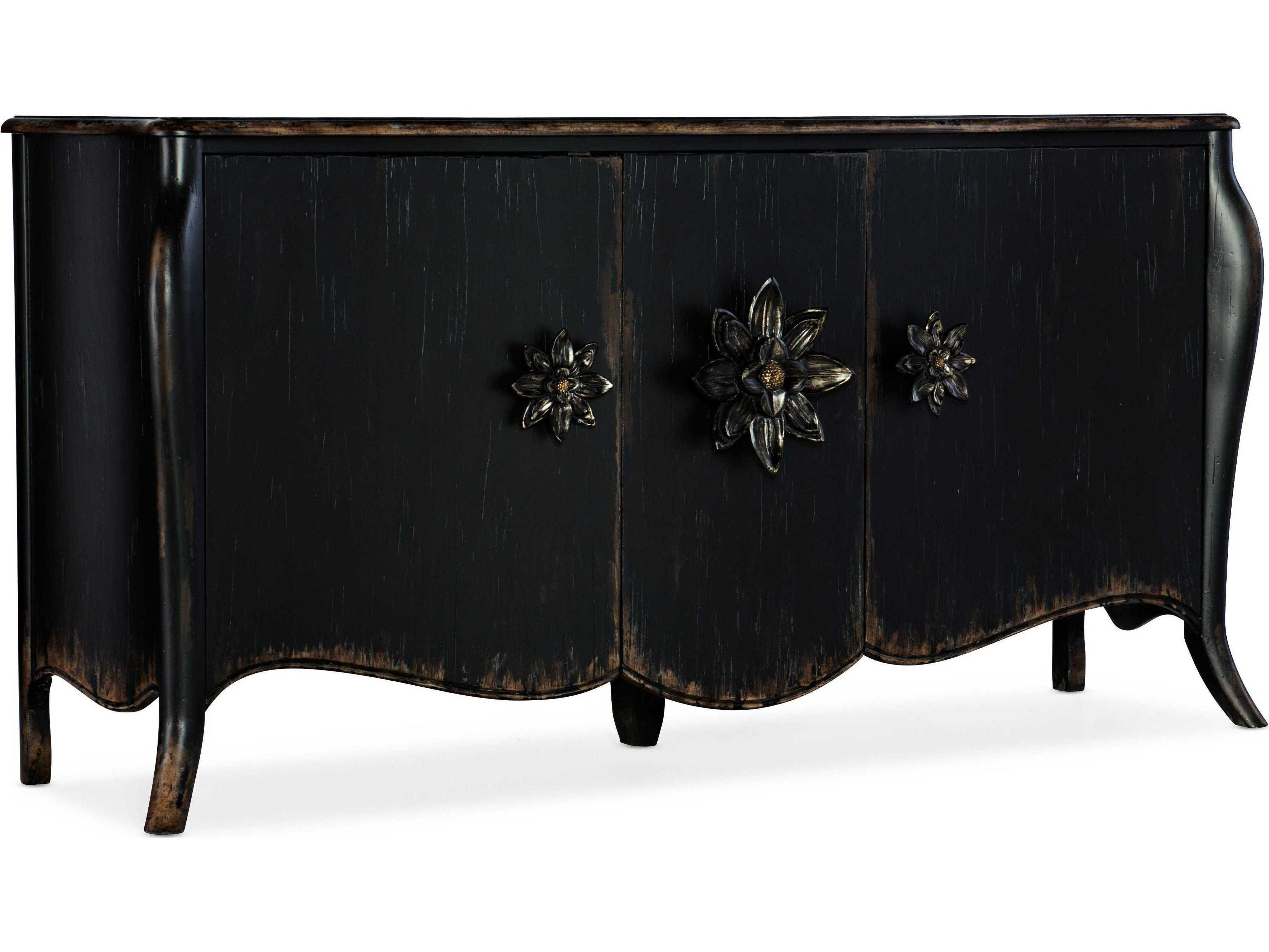 Hooker Furniture Sanctuary Bien Ame 73" Hardwood Black Sideboard