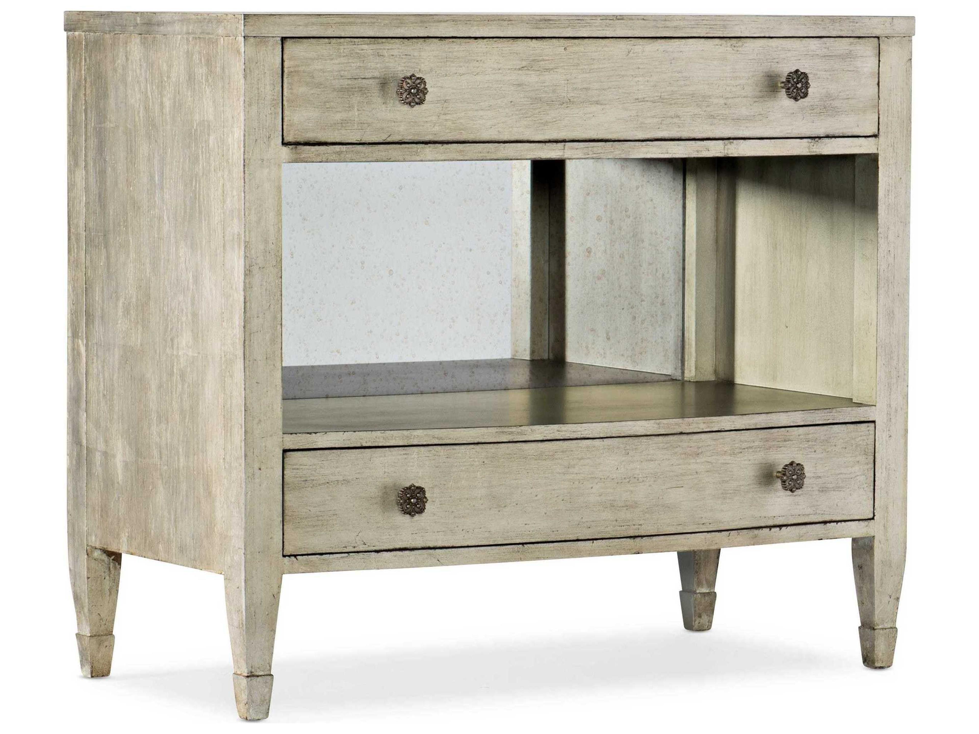 Hooker Furniture Sanctuary Gemme 2-Drawers Hardwood Nightstand
