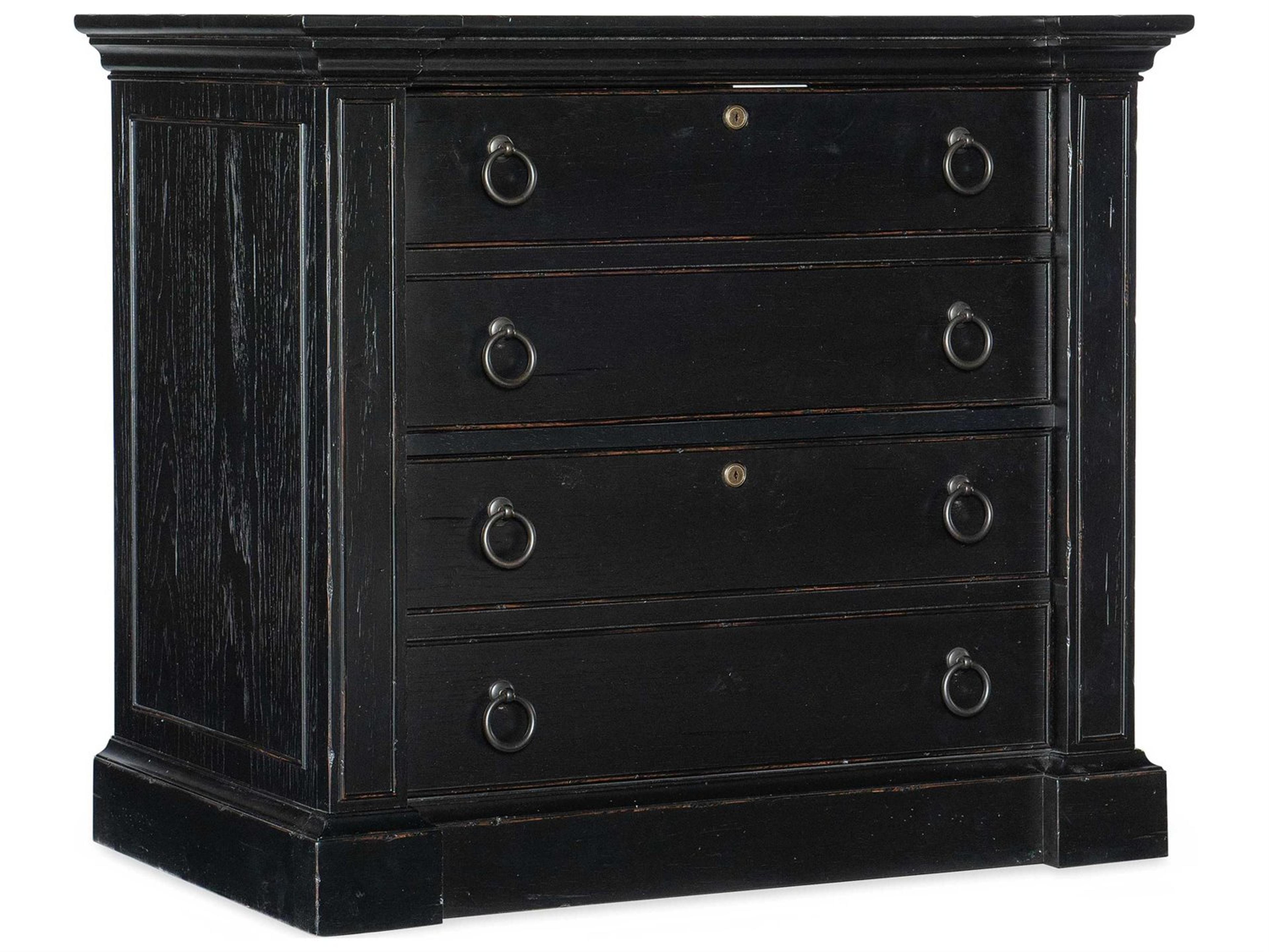 Hooker Furniture Work Your Way Black File Cabinet