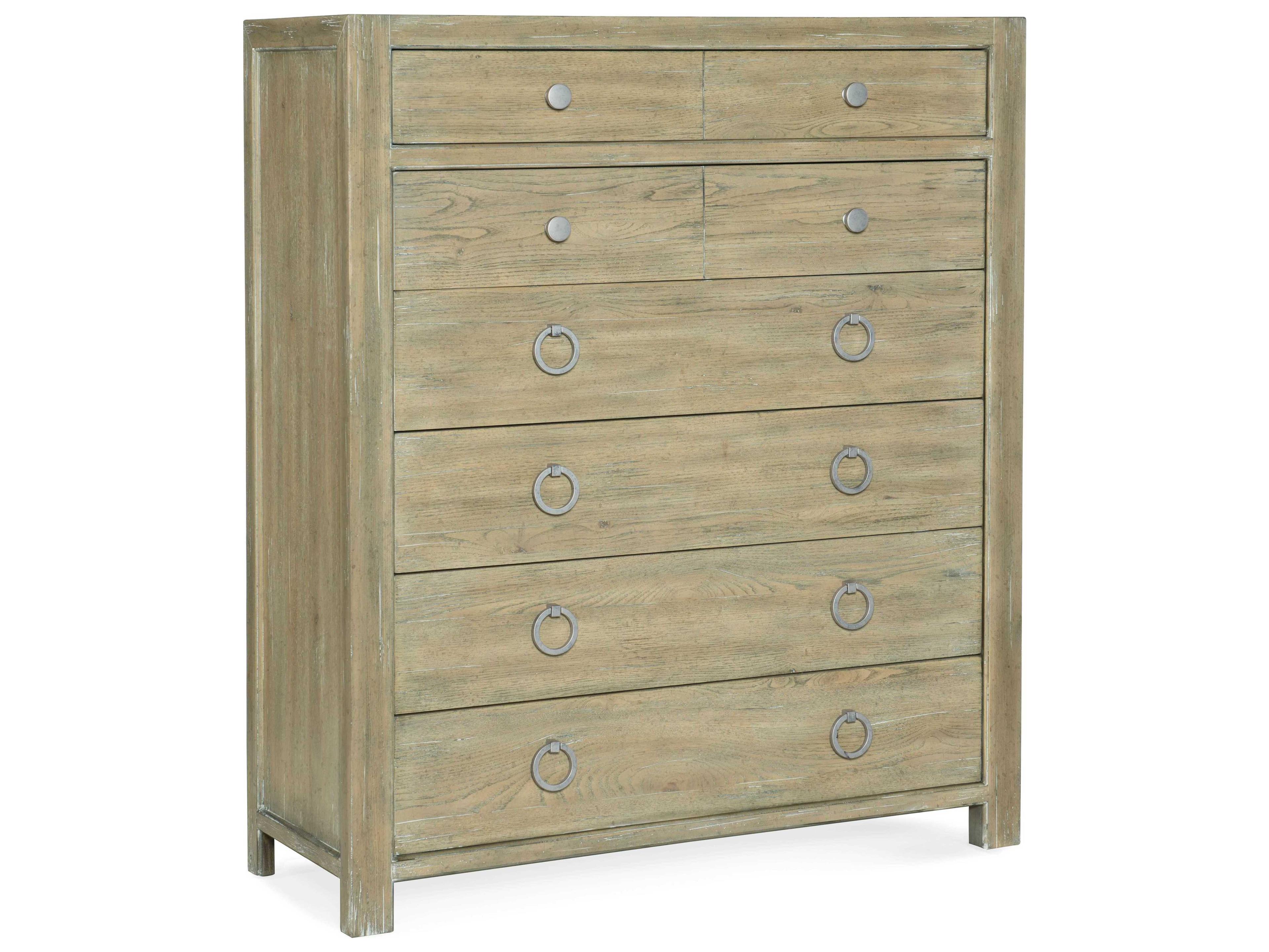 Hooker Furniture Surfrider 6-Drawers Driftwood Beige Cedar Wood Accent Chest