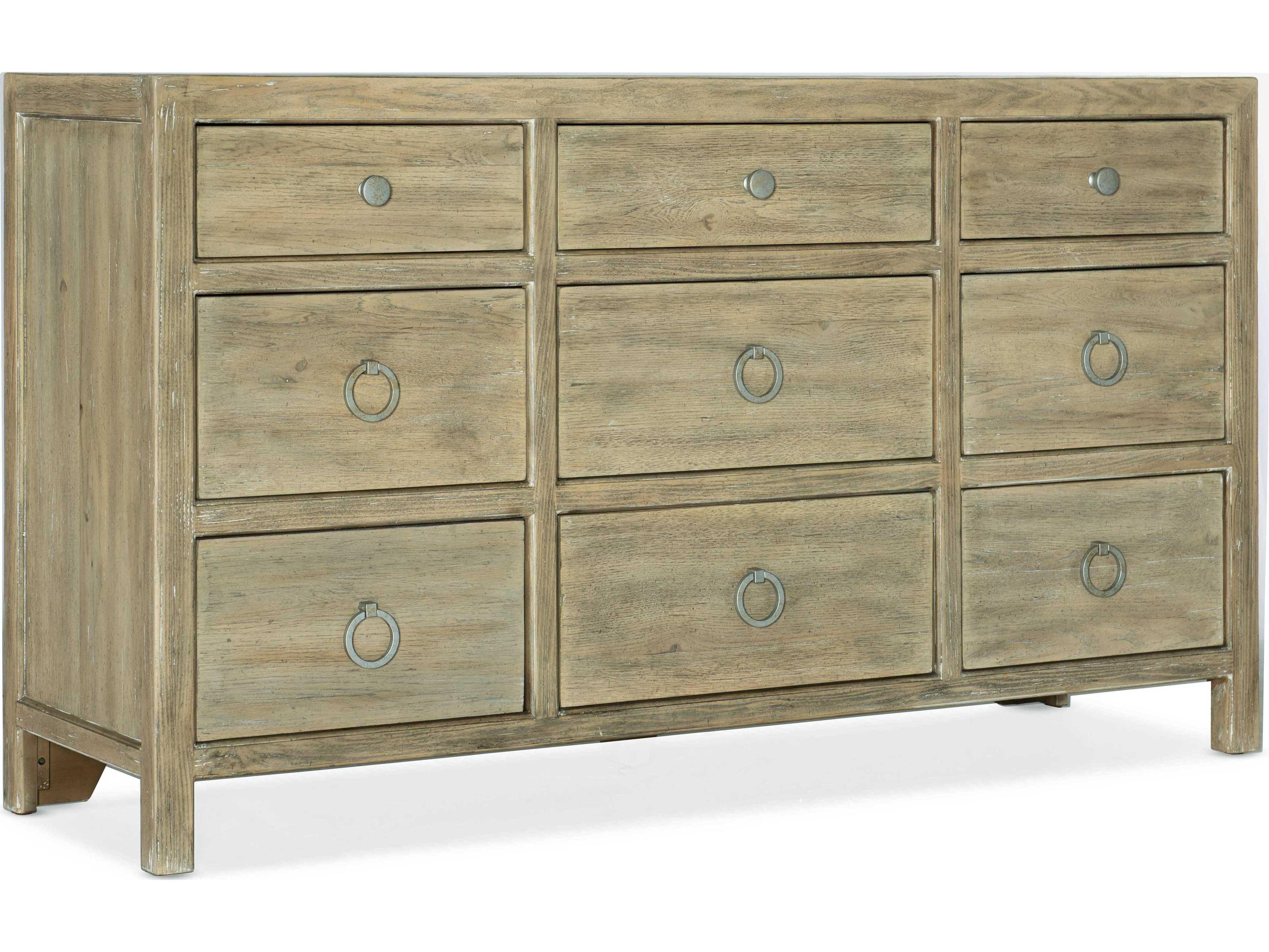 Hooker Furniture Surfrider 9-Drawers Beige Cedar Wood Dresser