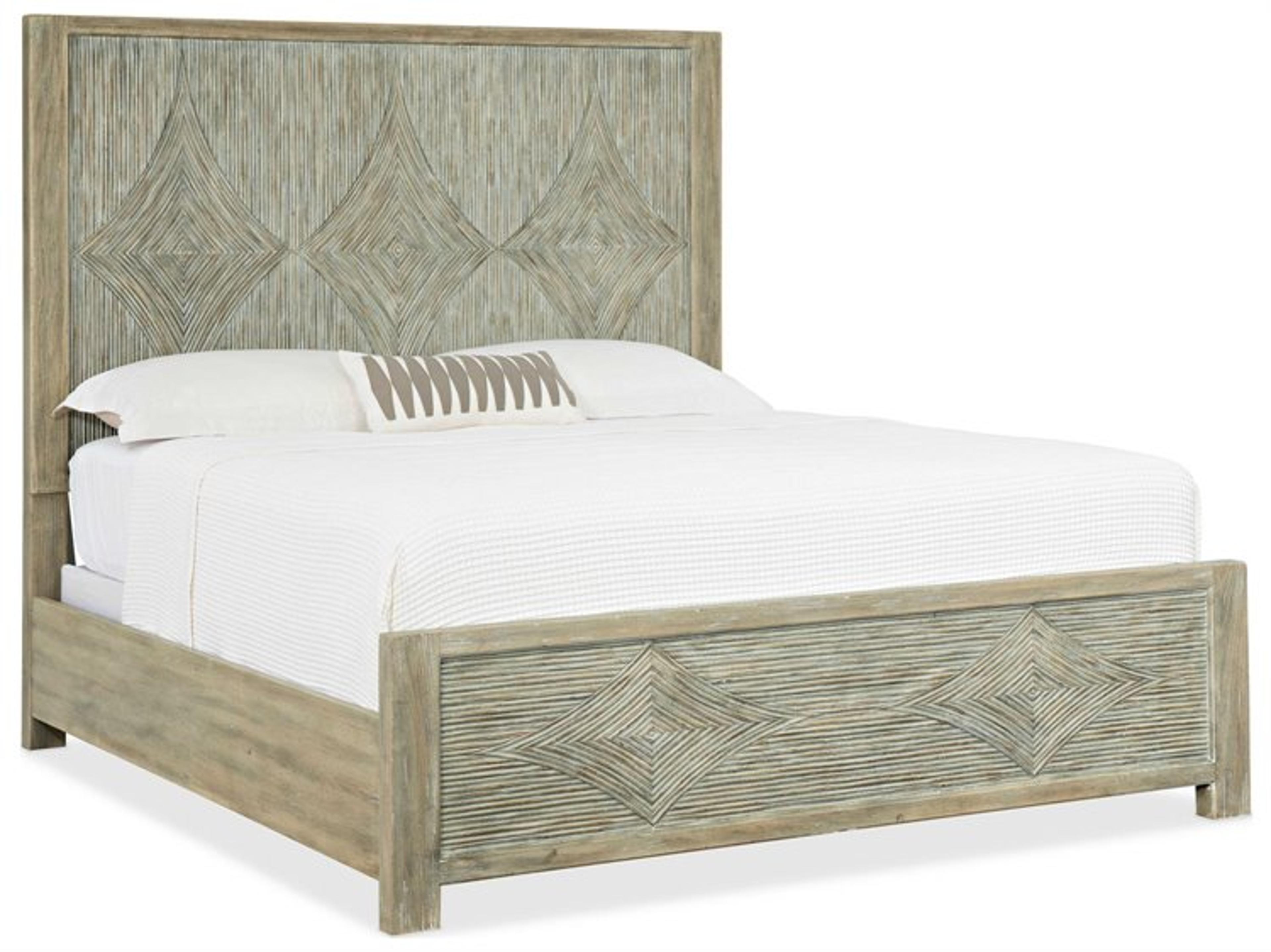 Hooker Furniture Surfrider Driftwood Beige Queen Panel Bed