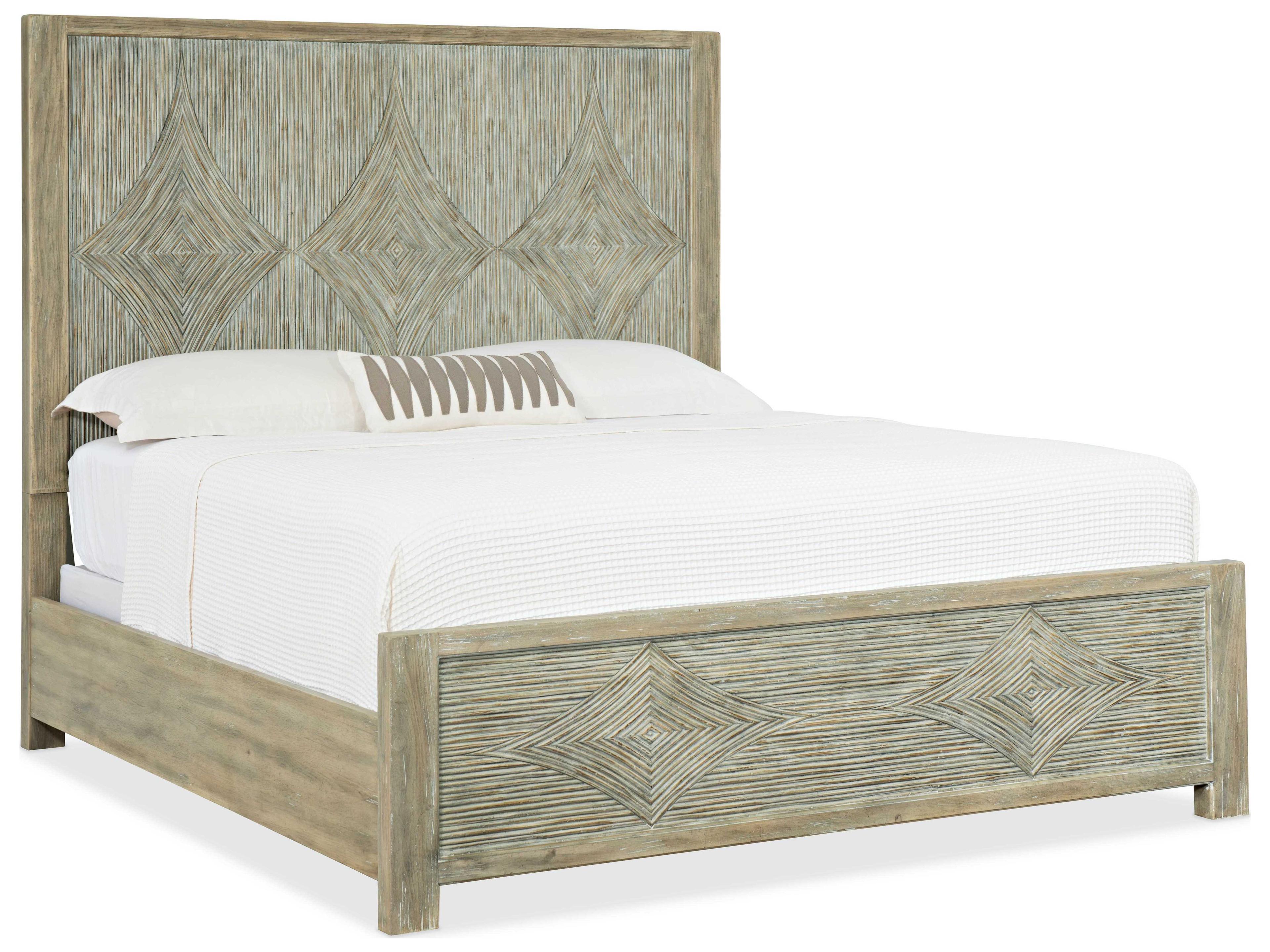 Hooker Furniture Surfrider Driftwood Beige King Panel Bed