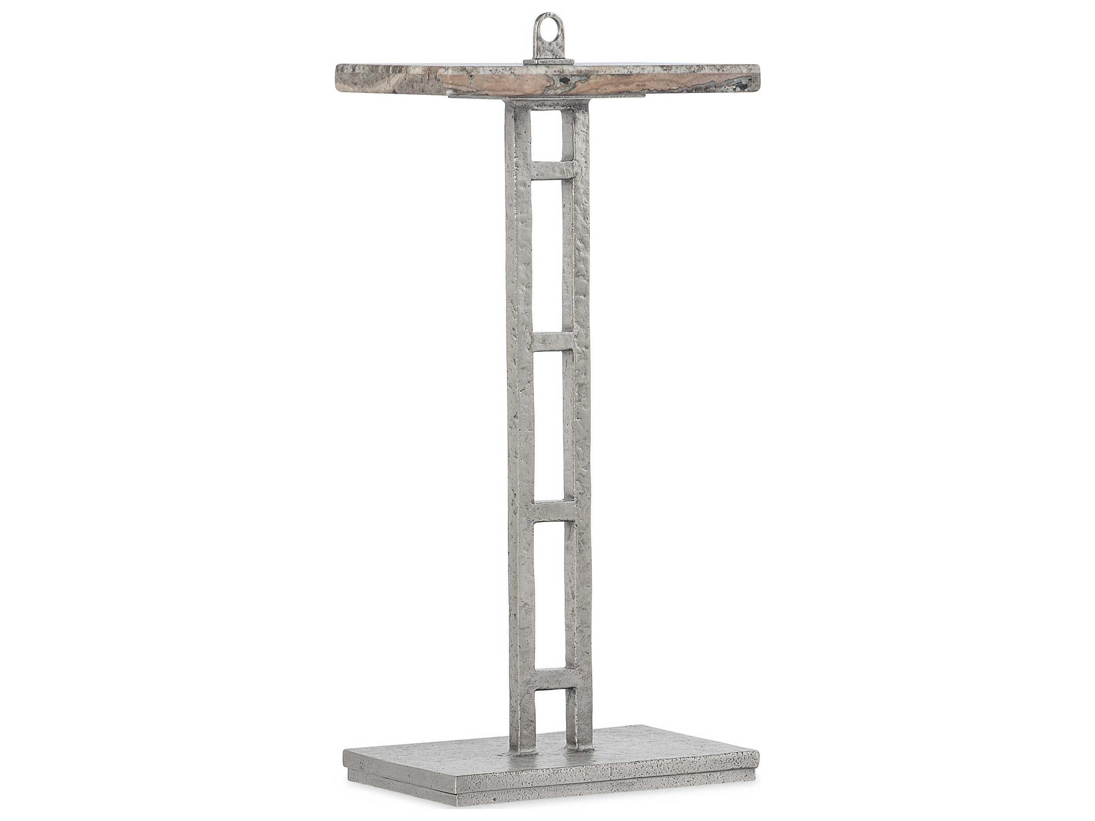 Hooker Furniture Chapman Rectangular Stone Silver End Table