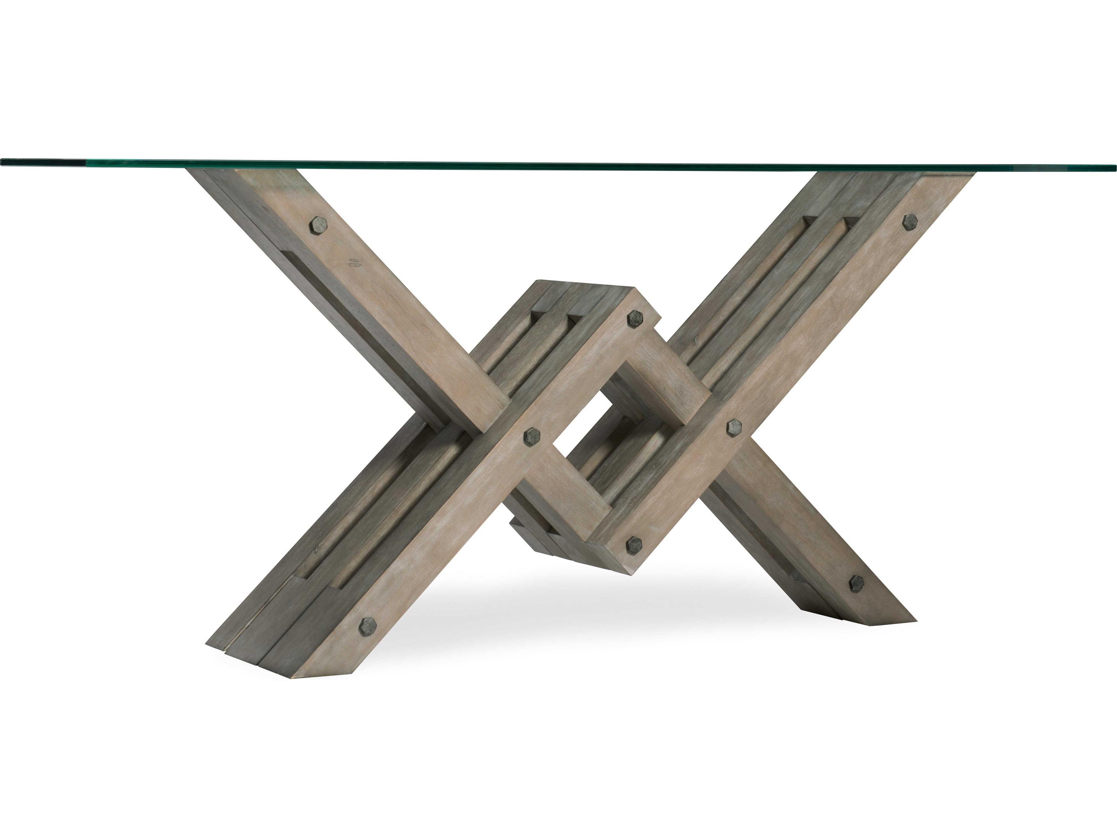 Hooker Furniture Affinity Rectangular Glass Console Table