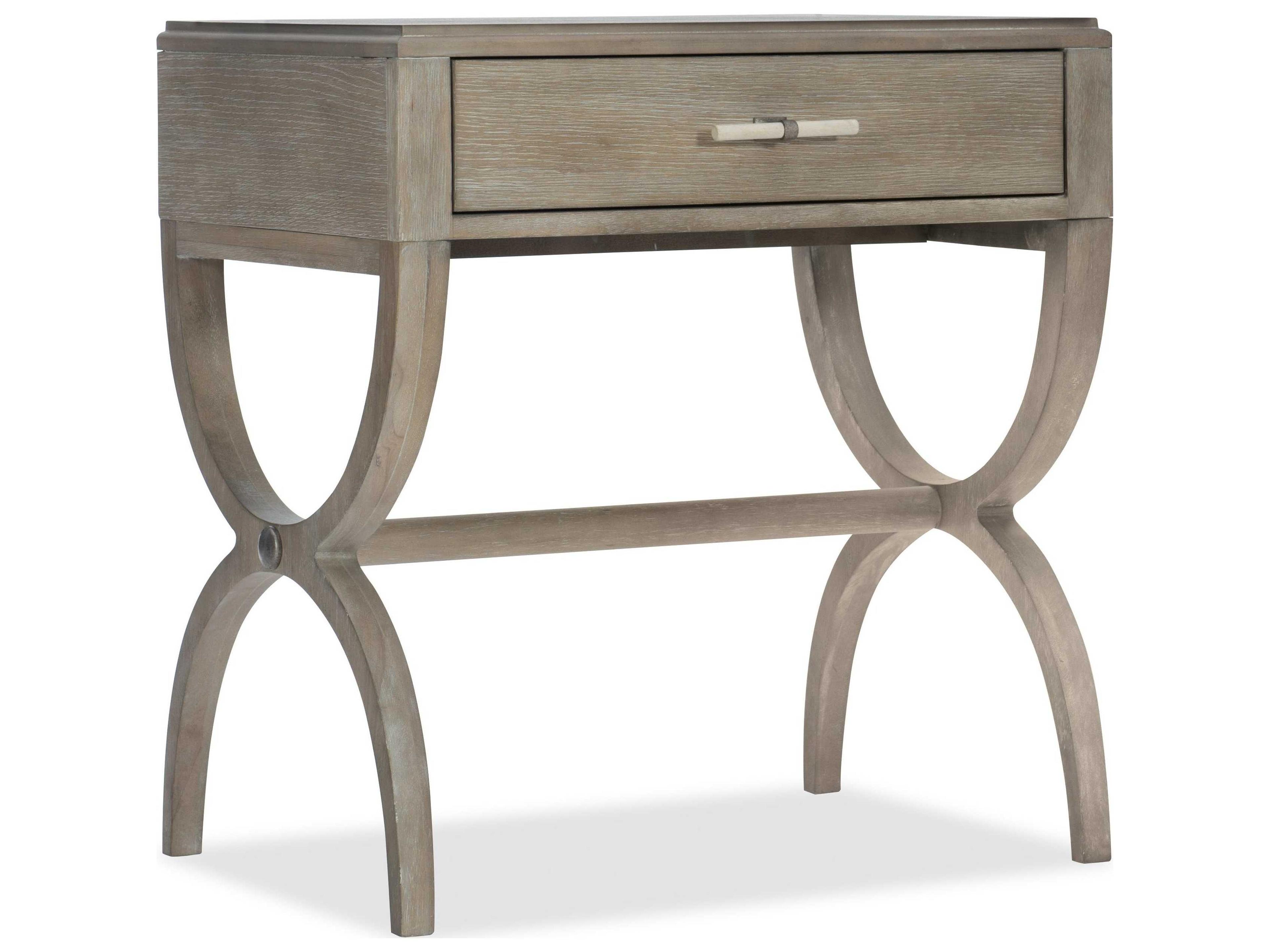 Hooker Furniture Affinity 1-Drawer Gray Oak Wood Nightstand