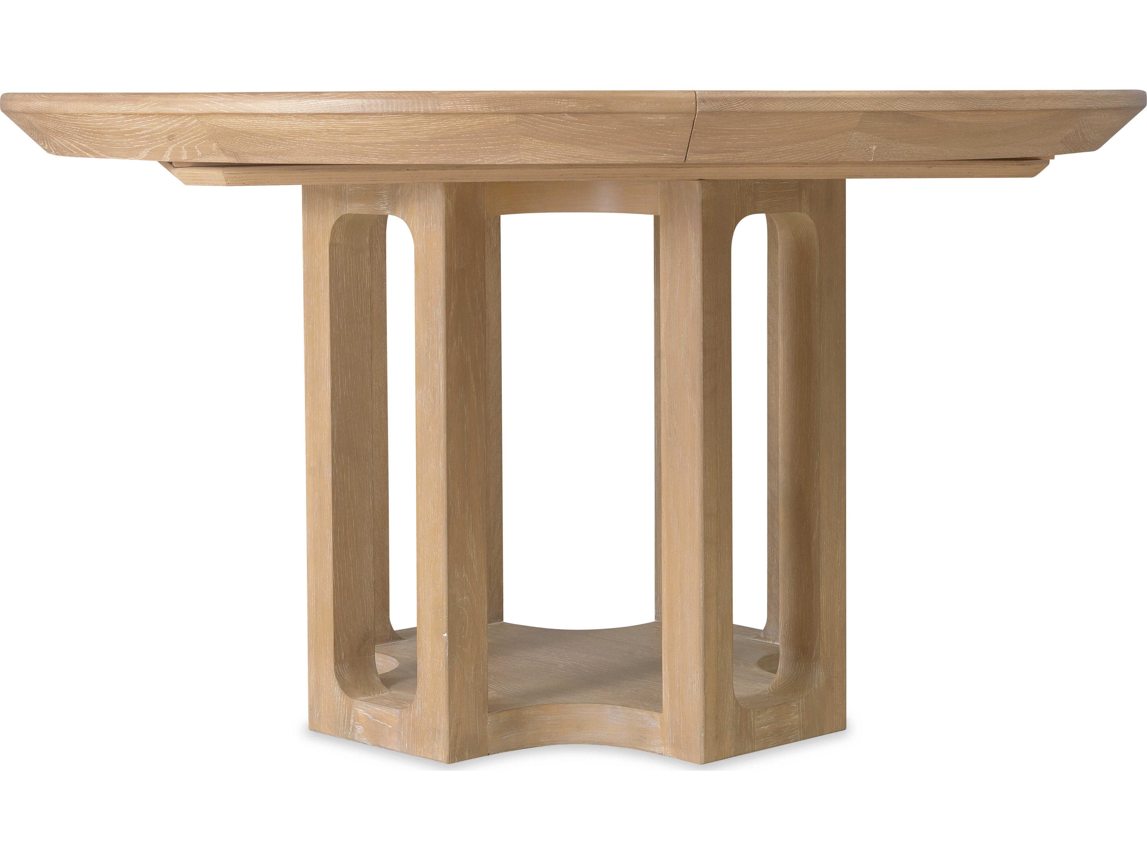 Hooker Furniture Banyon Bay Round Wood Desert Oak Dining Table