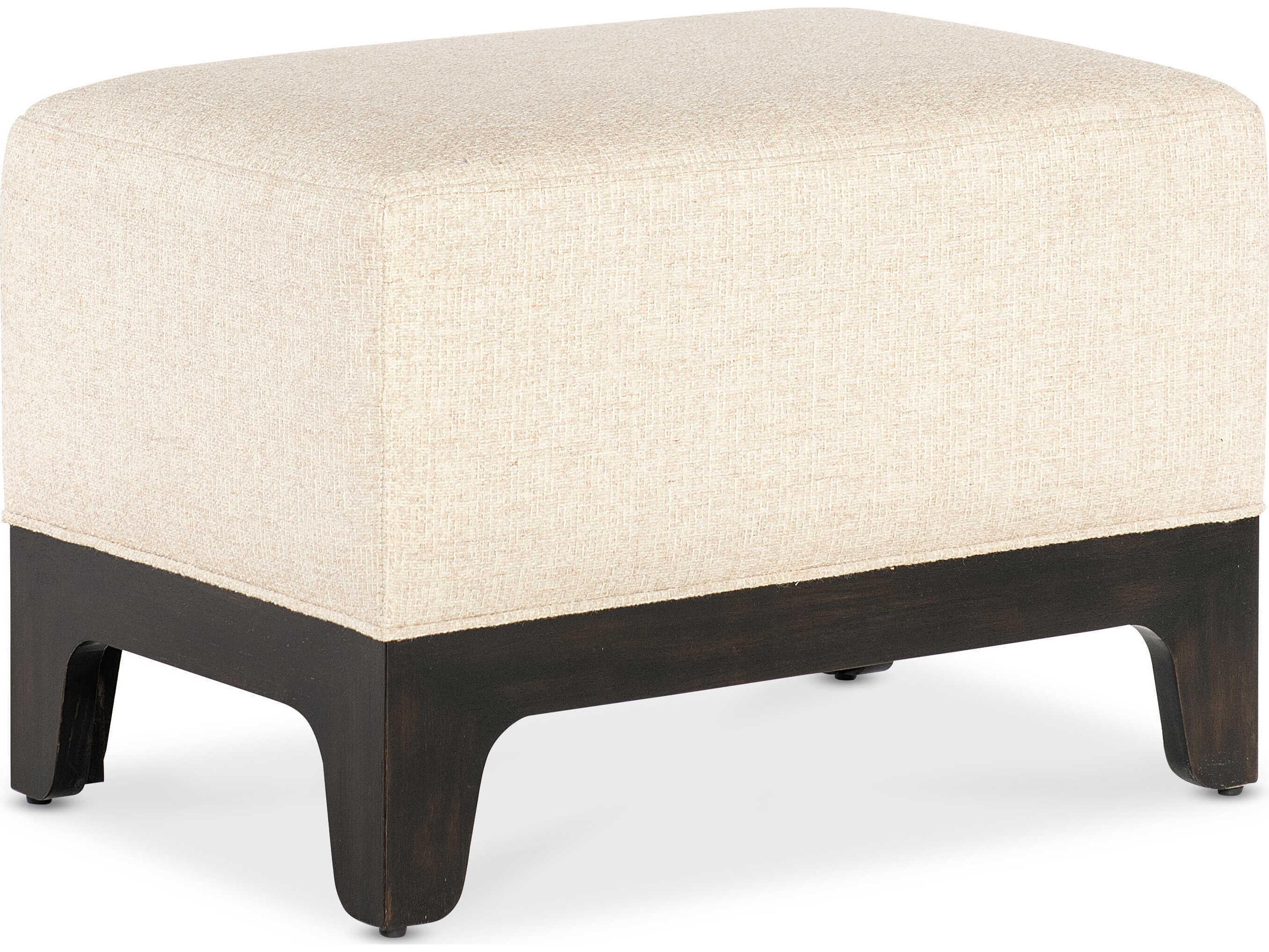 Hooker Furniture Archives Black Beige Upholstered Ottoman